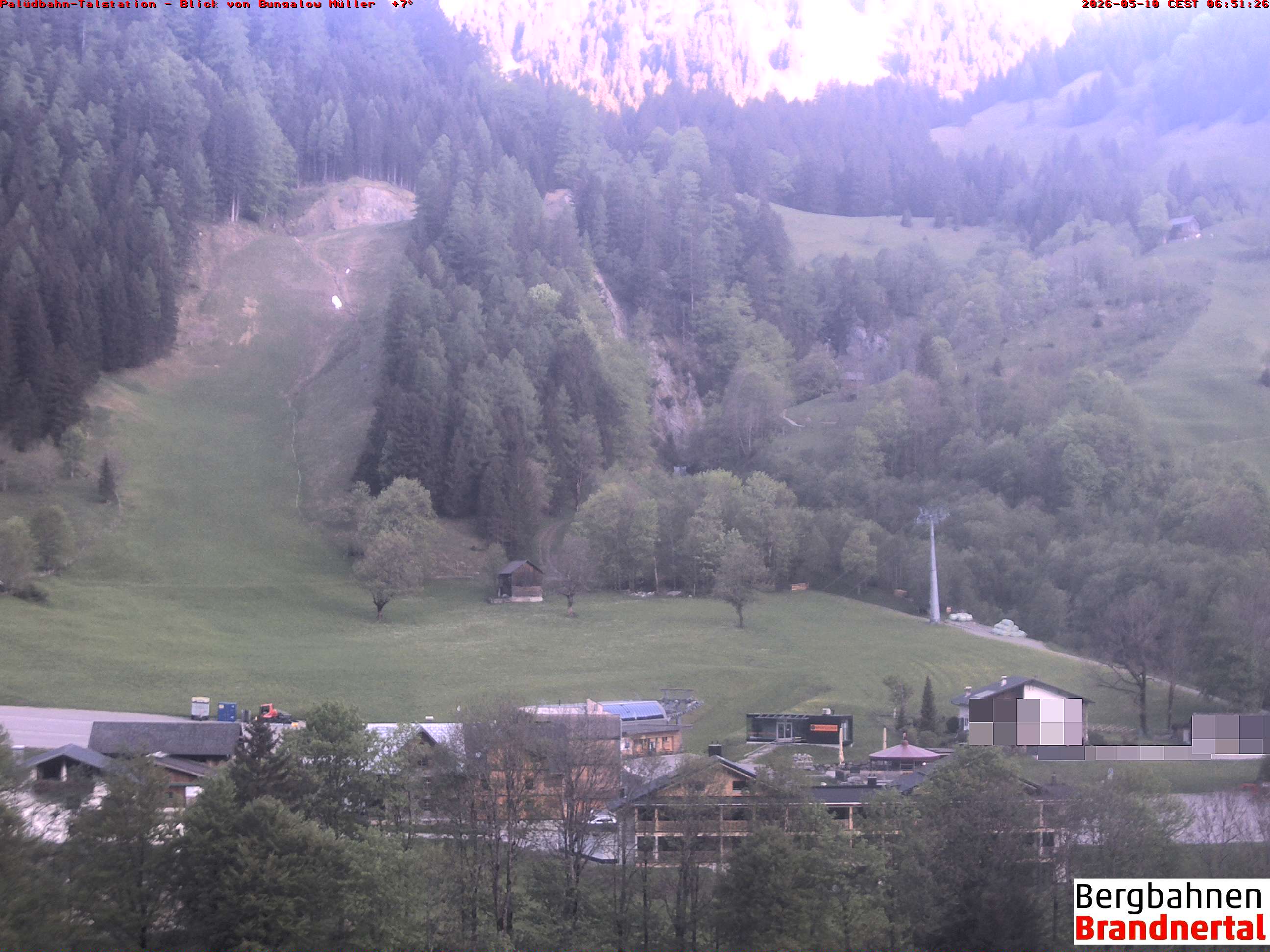 Blick auf Palüdbahn von Bungalow Müller