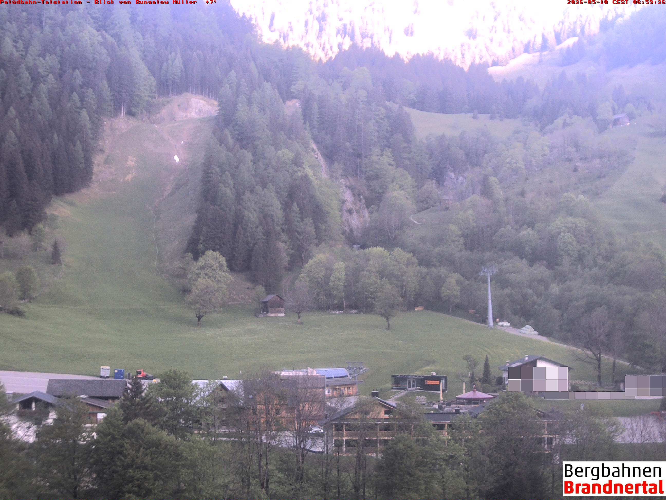 Blick auf Palüdbahn von Bungalow Müller
