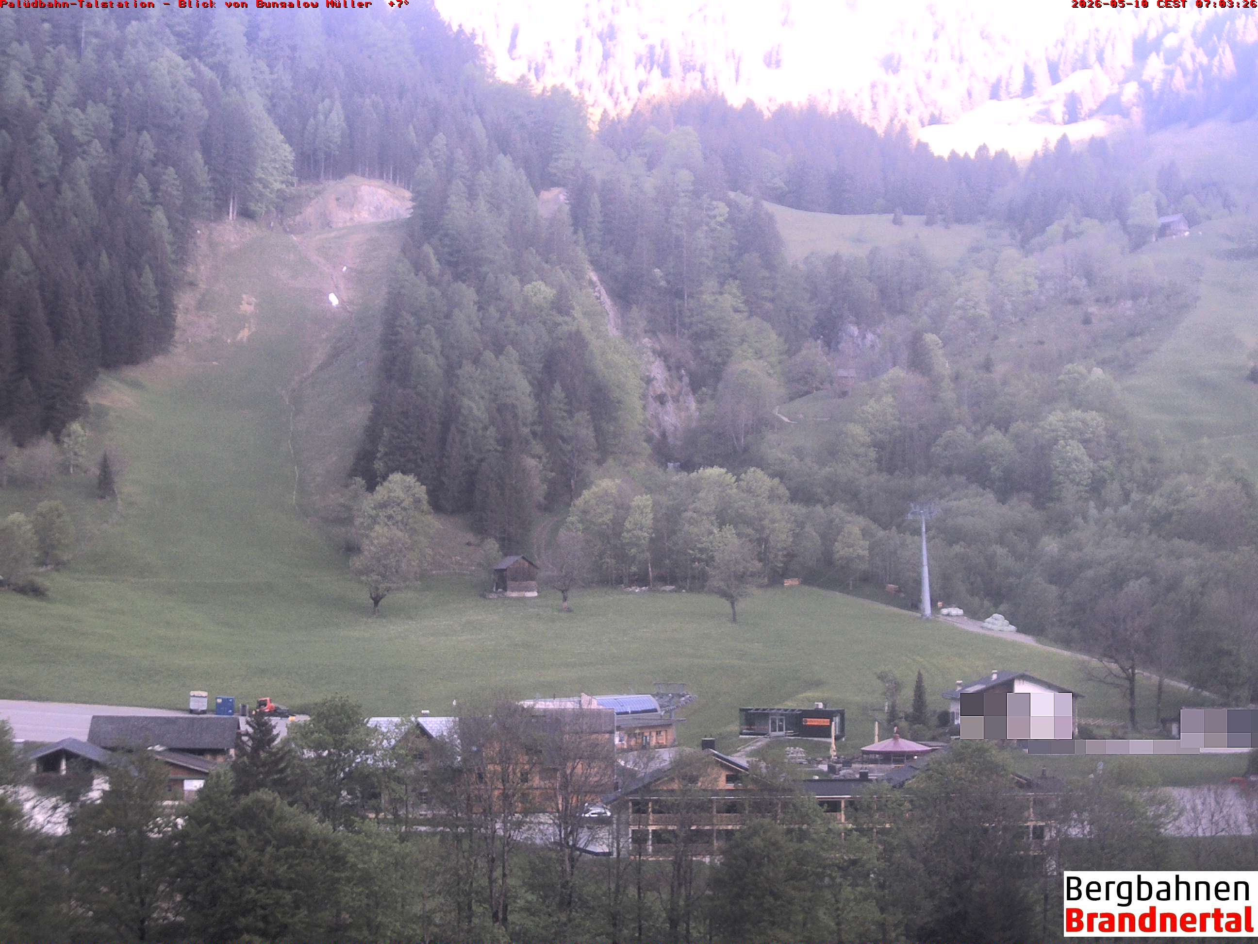 Blick auf Palüdbahn von Bungalow Müller