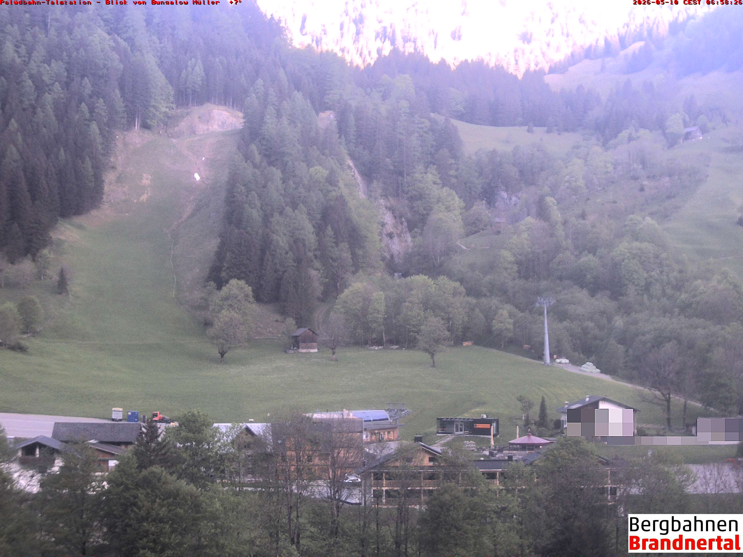 Blick auf Palüdbahn von Bungalow Müller
