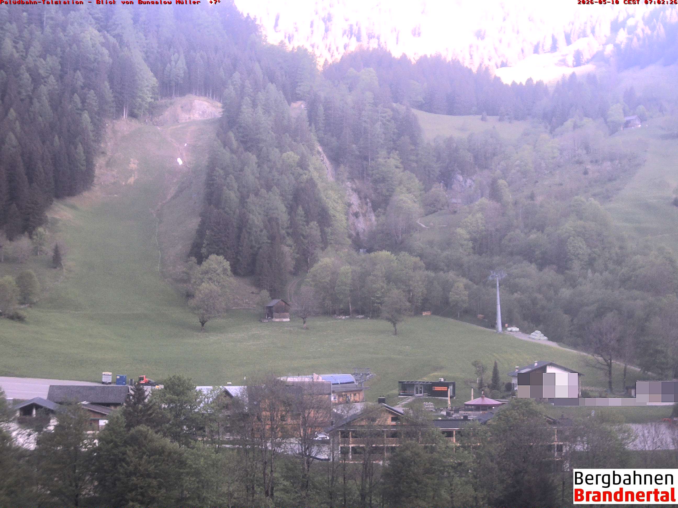 Blick auf Palüdbahn von Bungalow Müller
