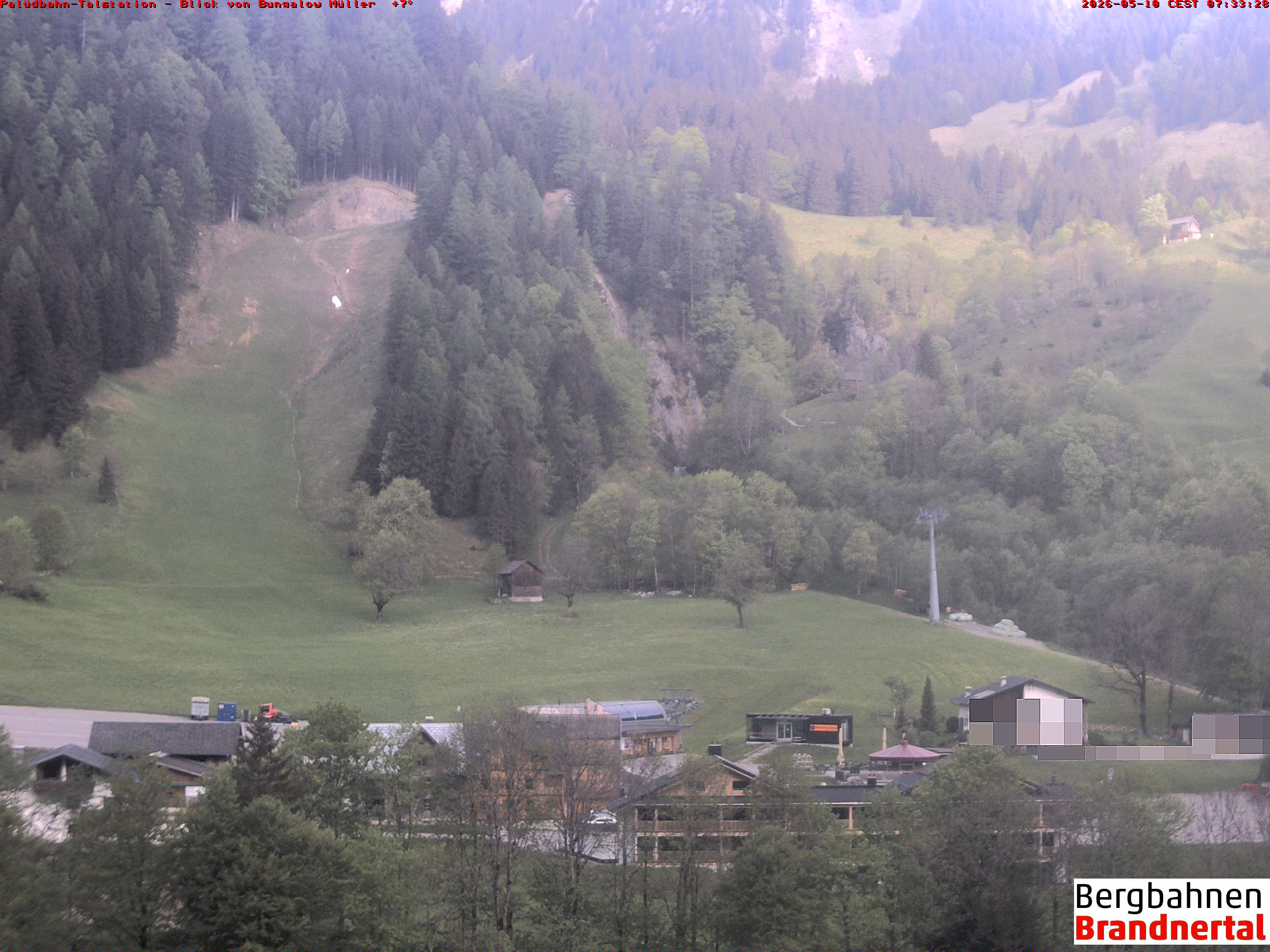 Blick auf Palüdbahn von Bungalow Müller