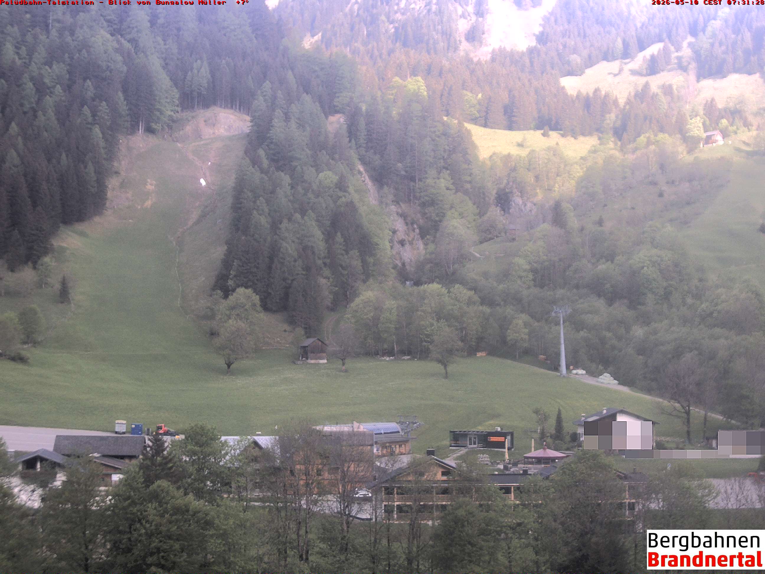Blick auf Palüdbahn von Bungalow Müller