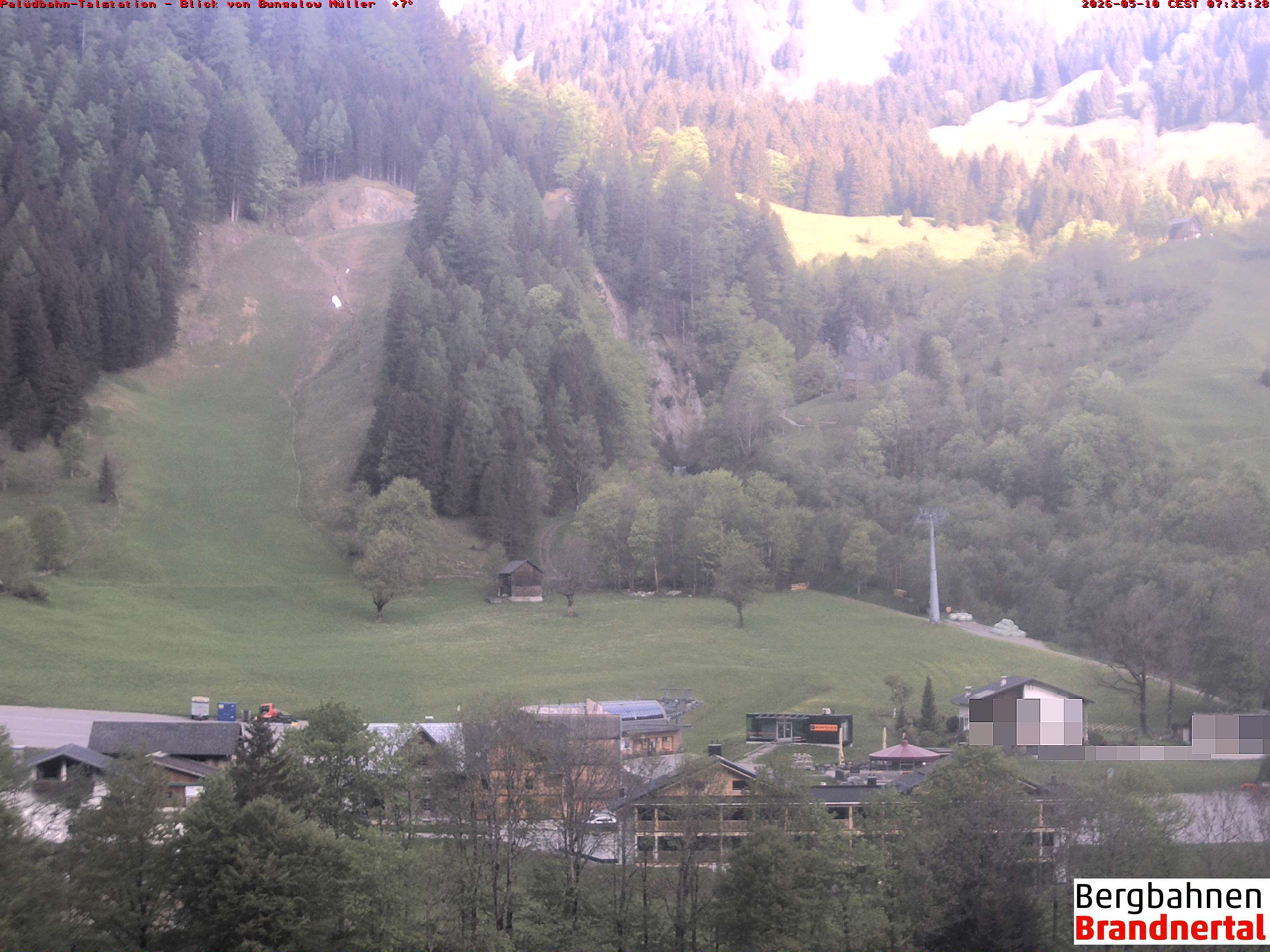 Blick auf Palüdbahn von Bungalow Müller