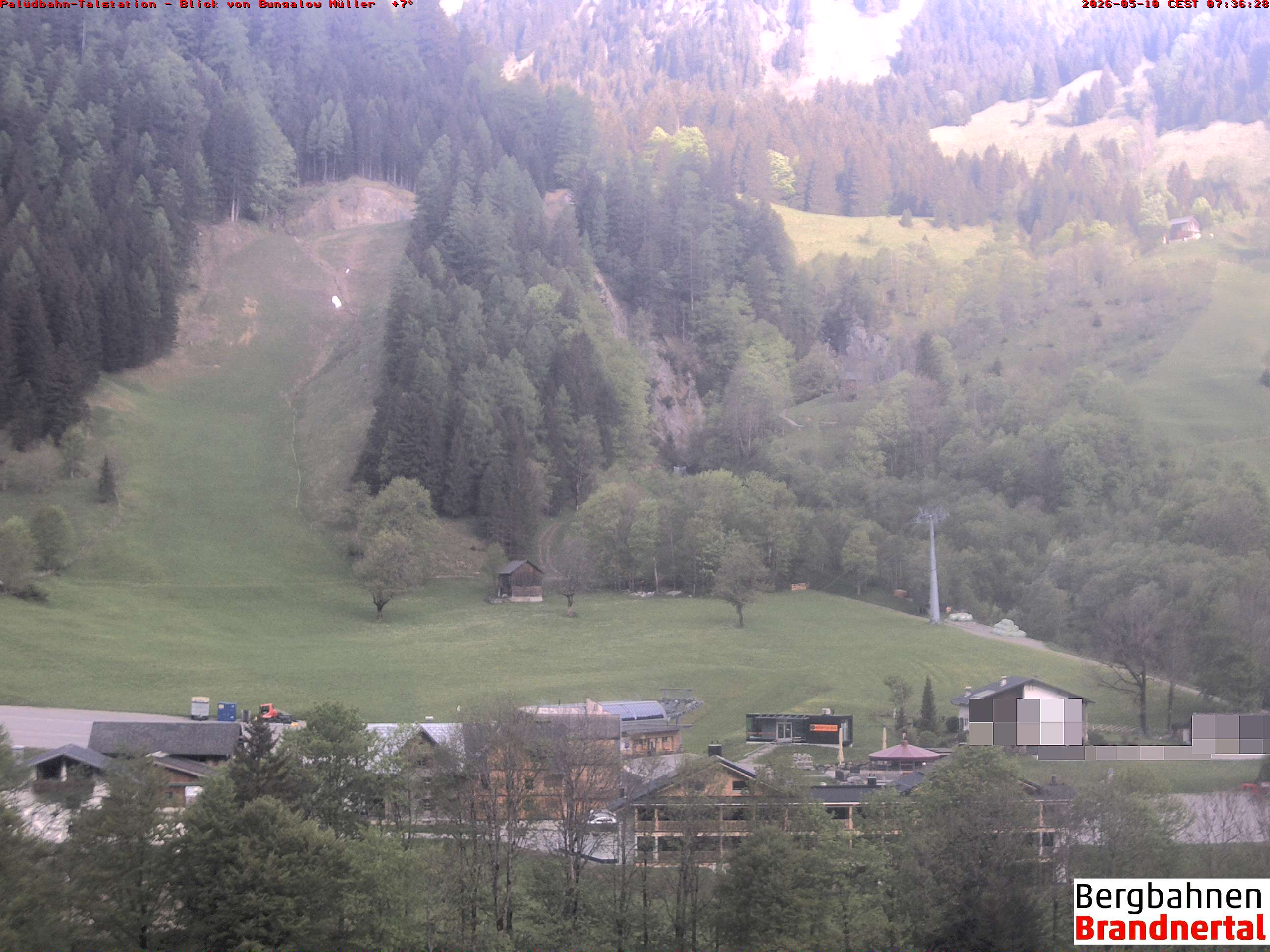 Blick auf Palüdbahn von Bungalow Müller