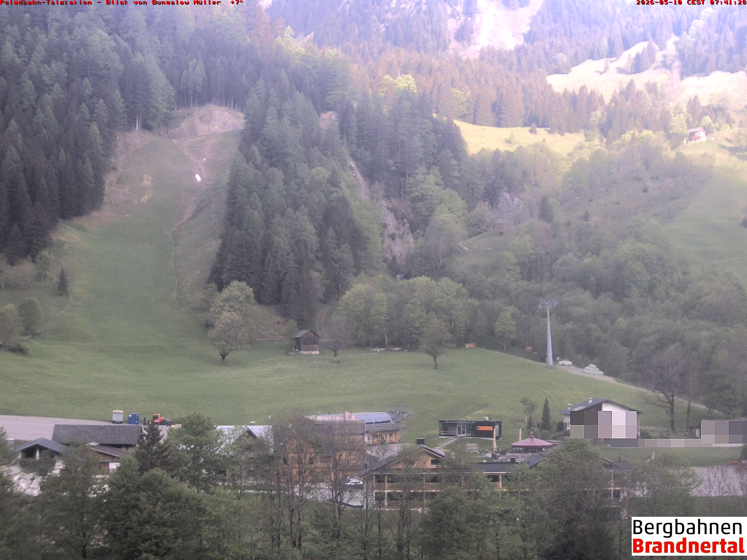 Blick auf Palüdbahn von Bungalow Müller