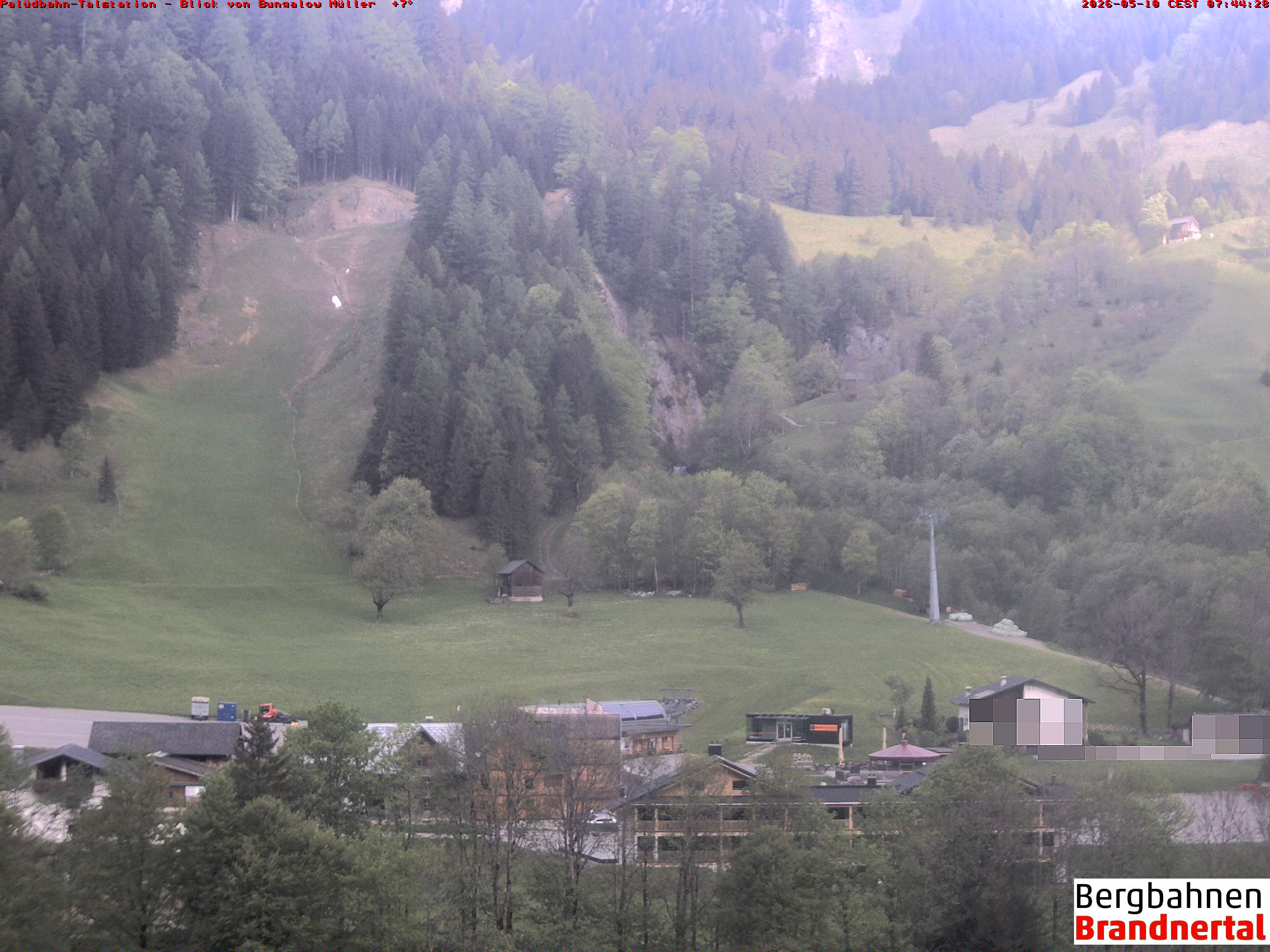 Blick auf Palüdbahn von Bungalow Müller