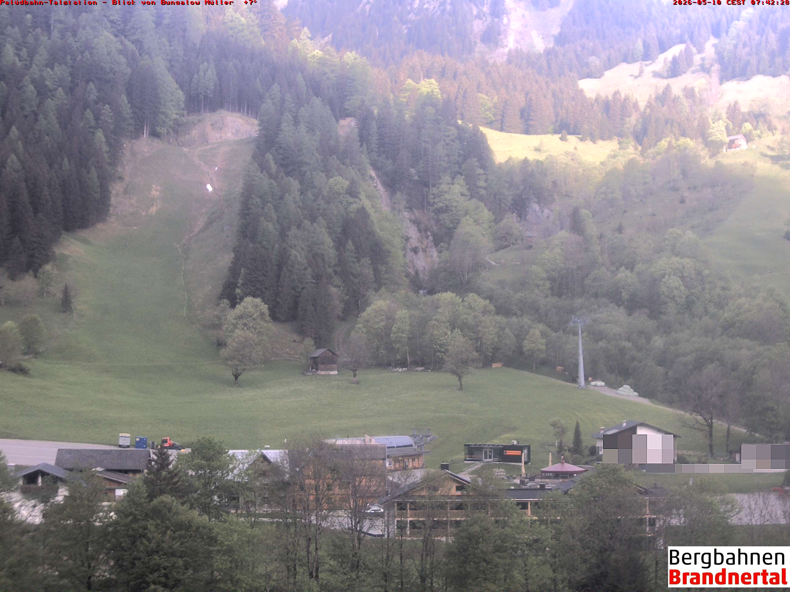 Blick auf Palüdbahn von Bungalow Müller