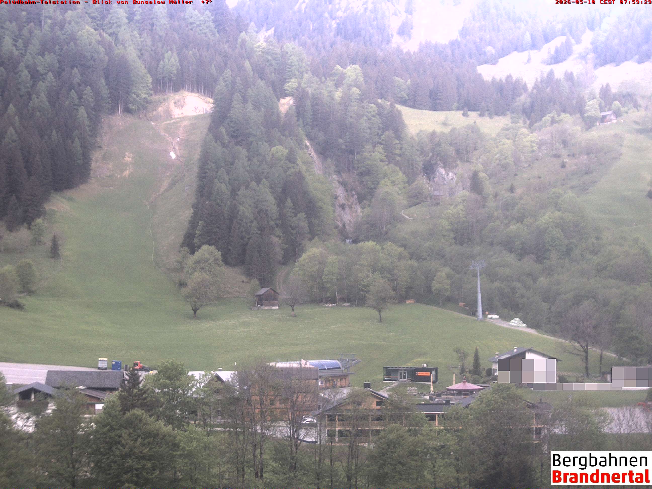 Blick auf Palüdbahn von Bungalow Müller