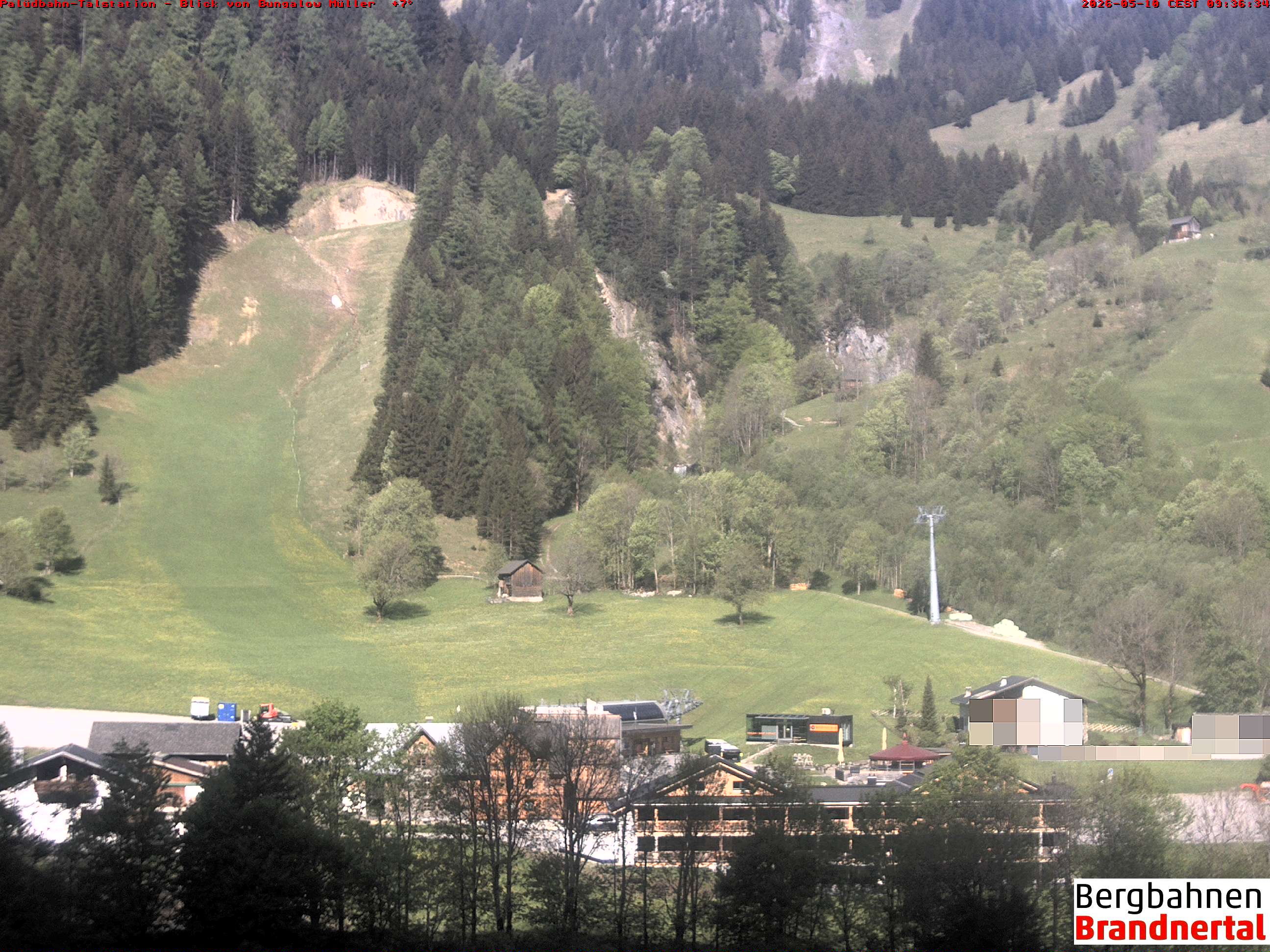 Blick auf Palüdbahn von Bungalow Müller