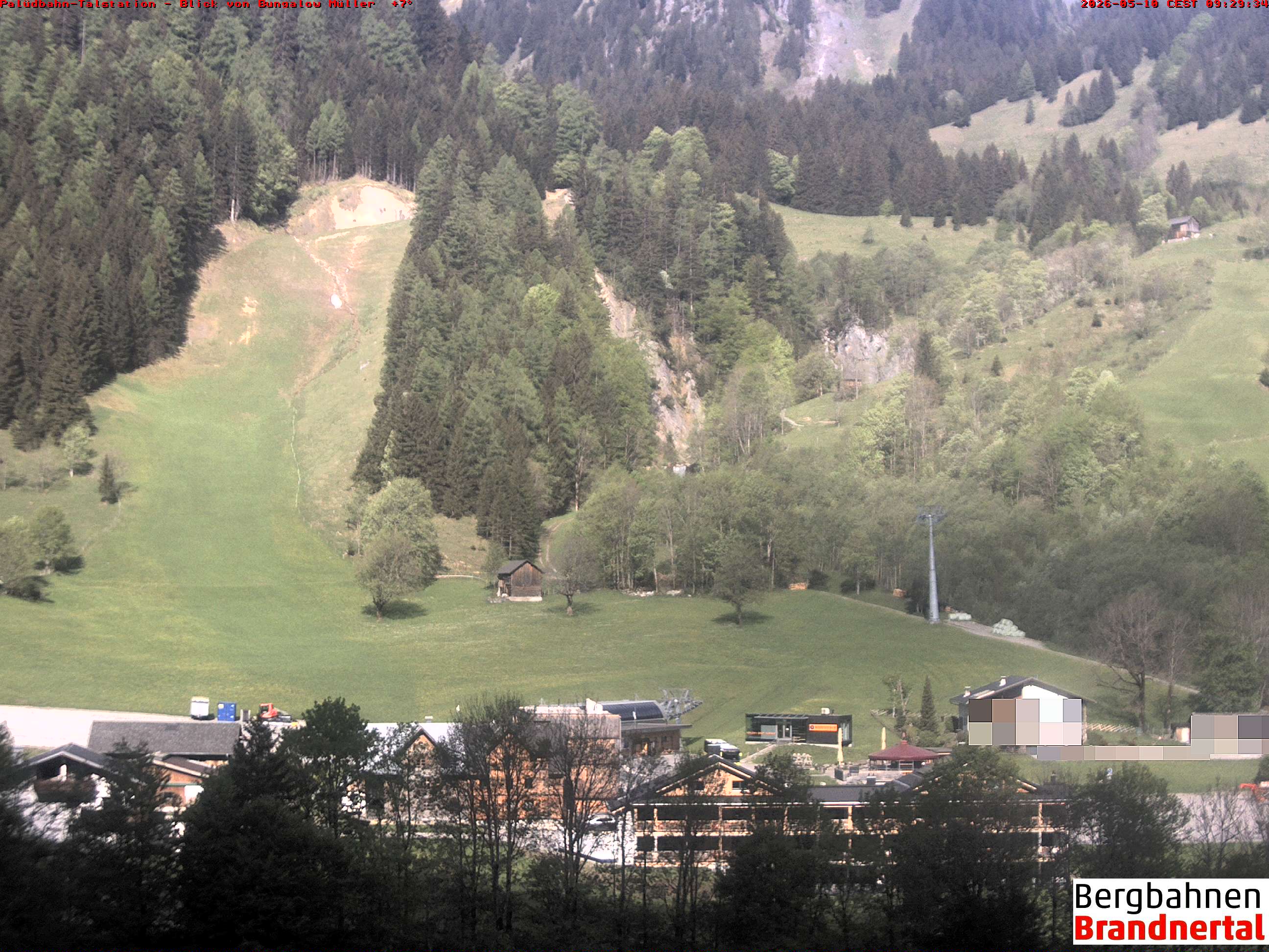 Blick auf Palüdbahn von Bungalow Müller