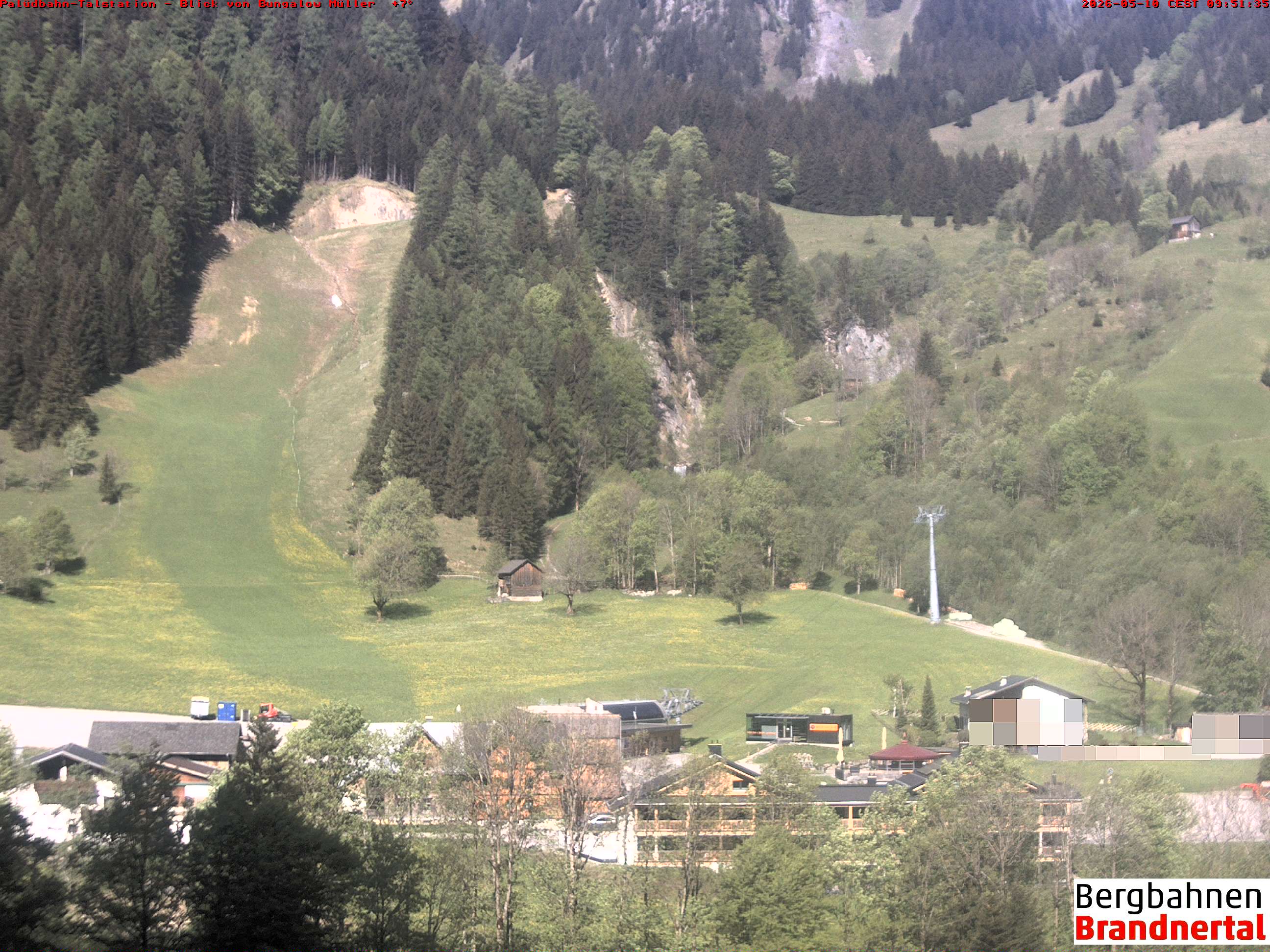 Blick auf Palüdbahn von Bungalow Müller