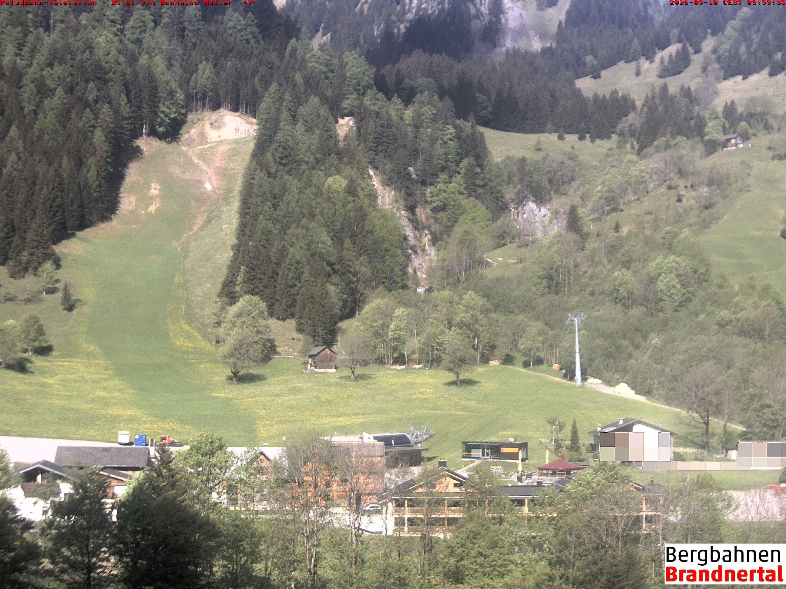 Blick auf Palüdbahn von Bungalow Müller