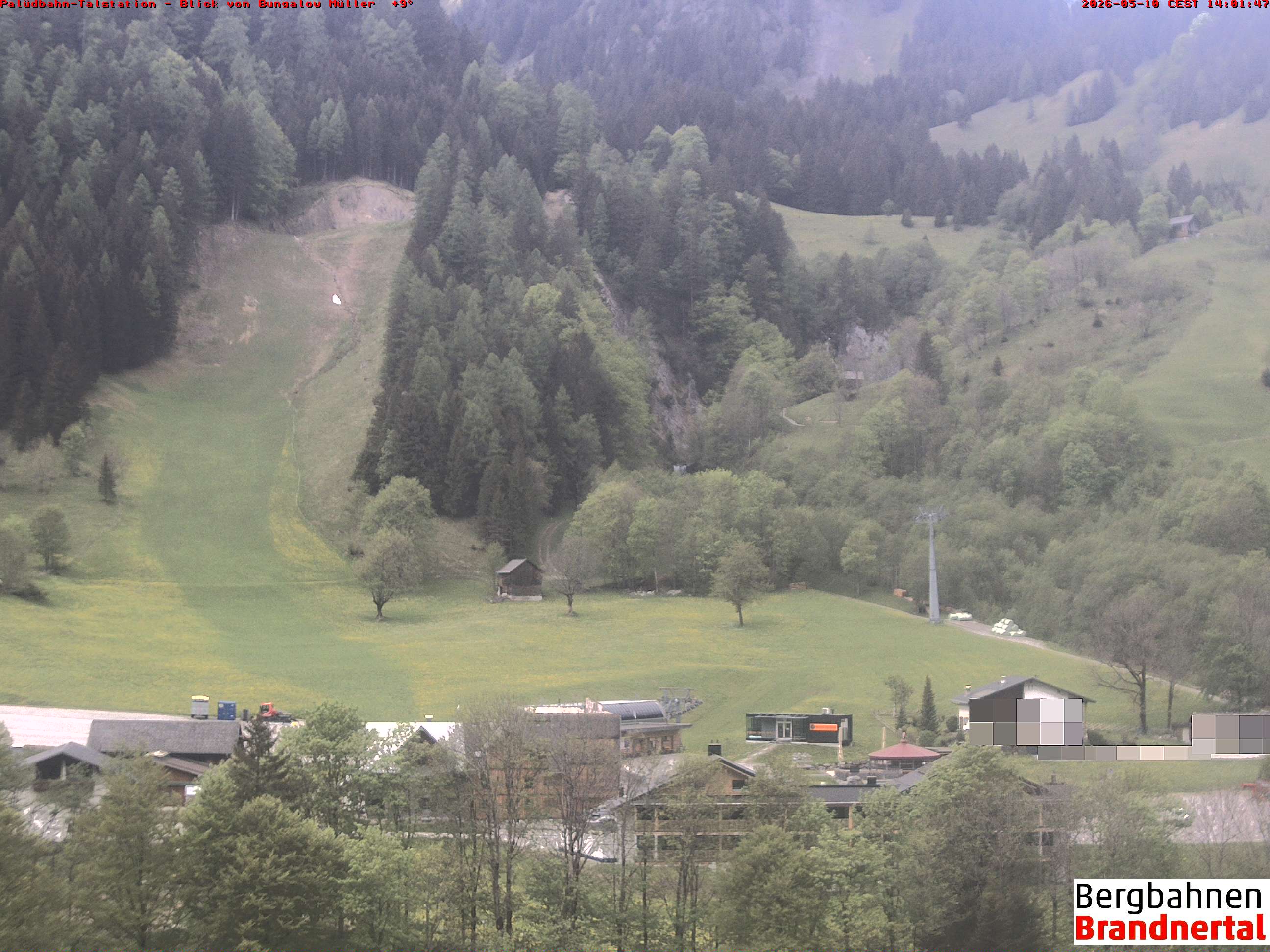 Blick auf Palüdbahn von Bungalow Müller