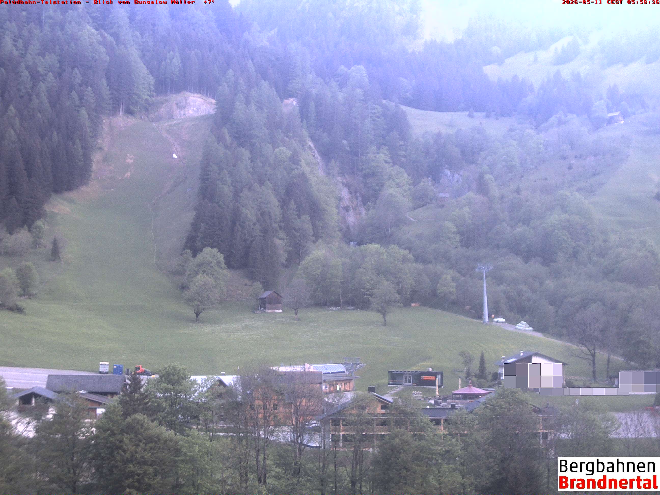 Blick auf Palüdbahn von Bungalow Müller