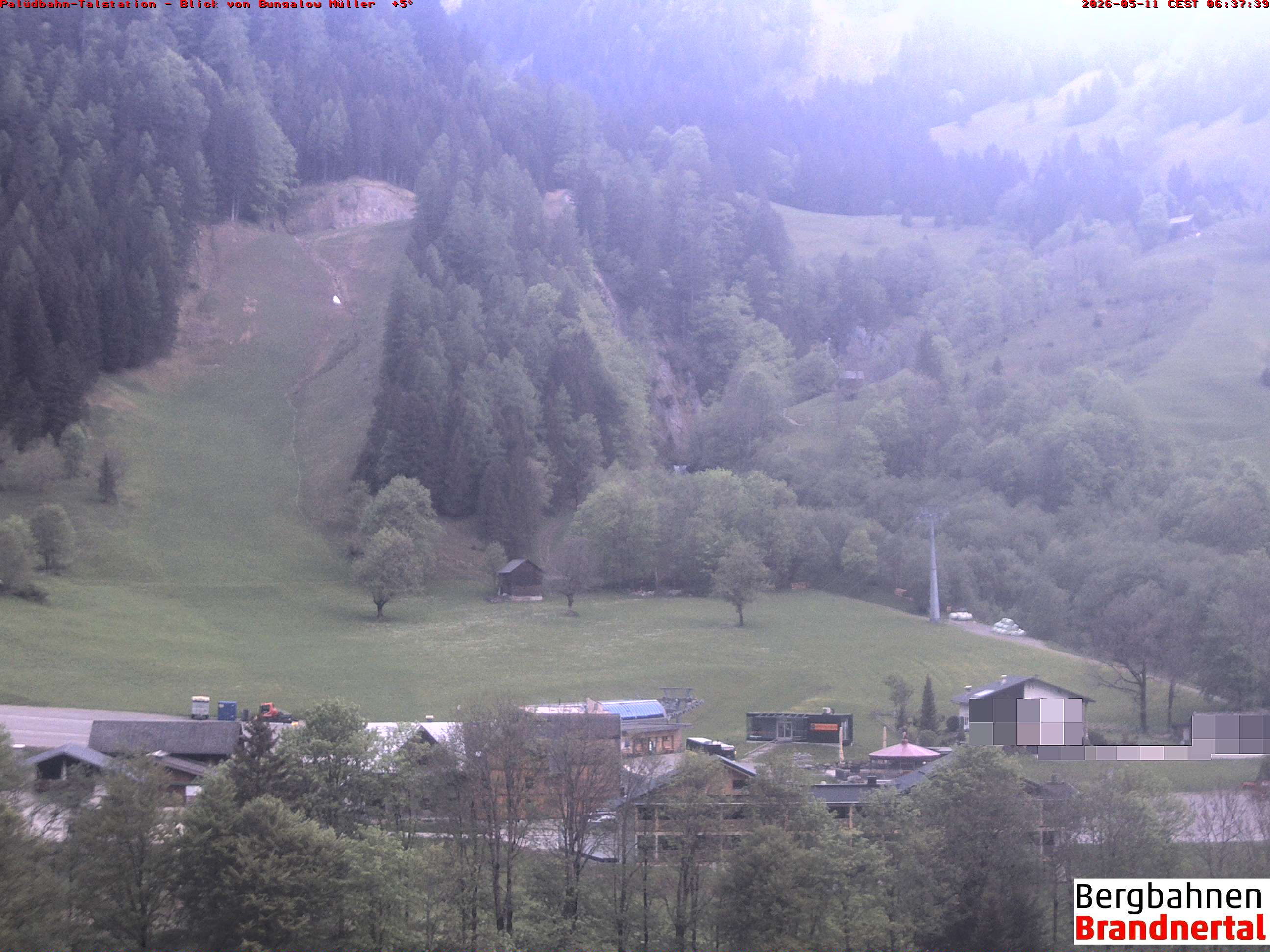 Blick auf Palüdbahn von Bungalow Müller
