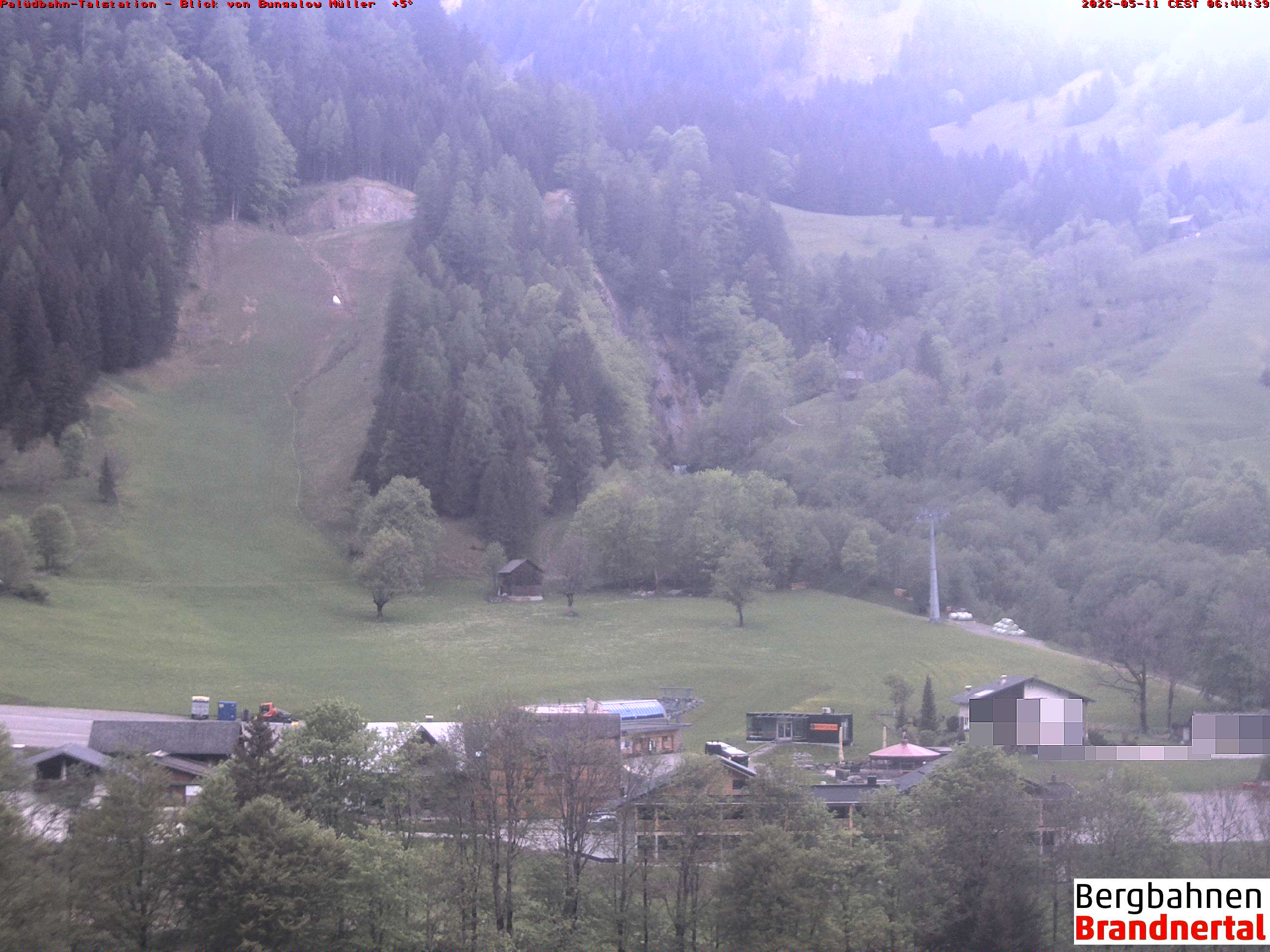 Blick auf Palüdbahn von Bungalow Müller