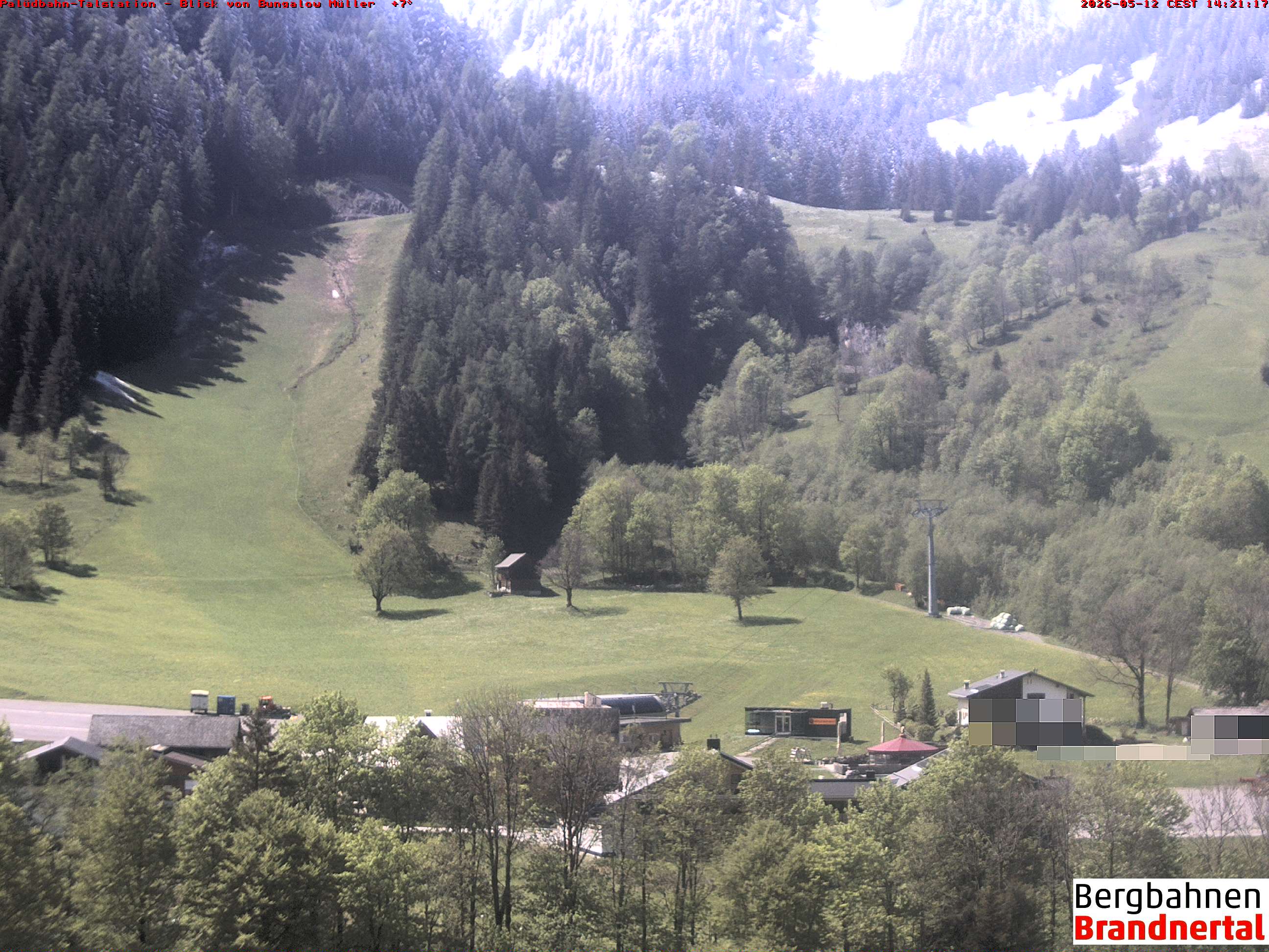 Blick auf Palüdbahn von Bungalow Müller