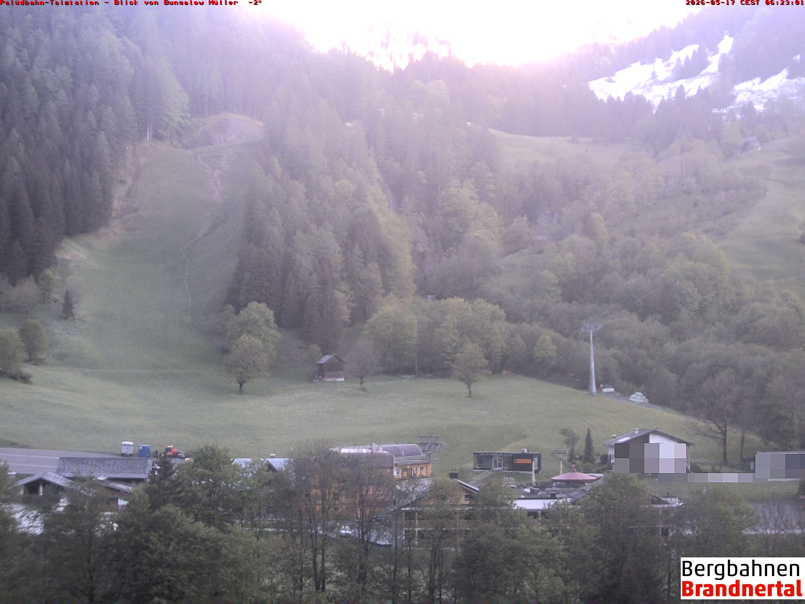 Blick auf Palüdbahn von Bungalow Müller
