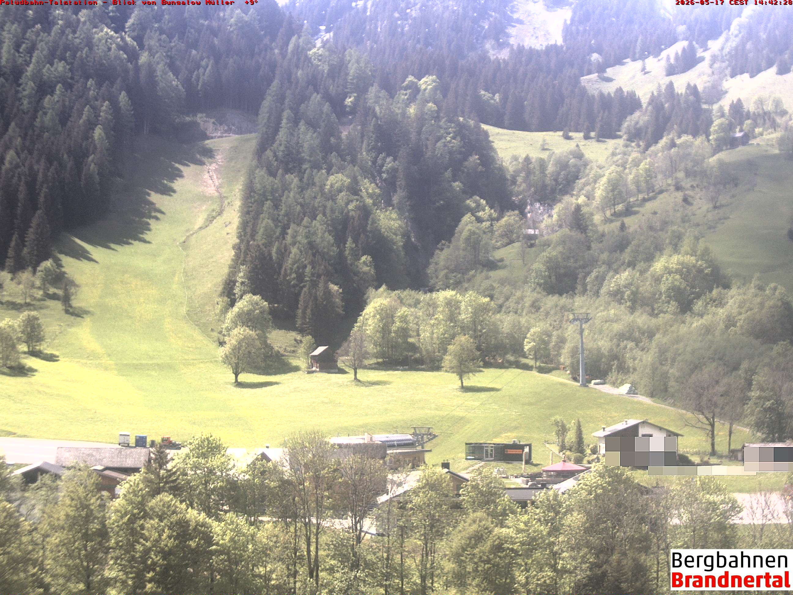 Blick auf Palüdbahn von Bungalow Müller
