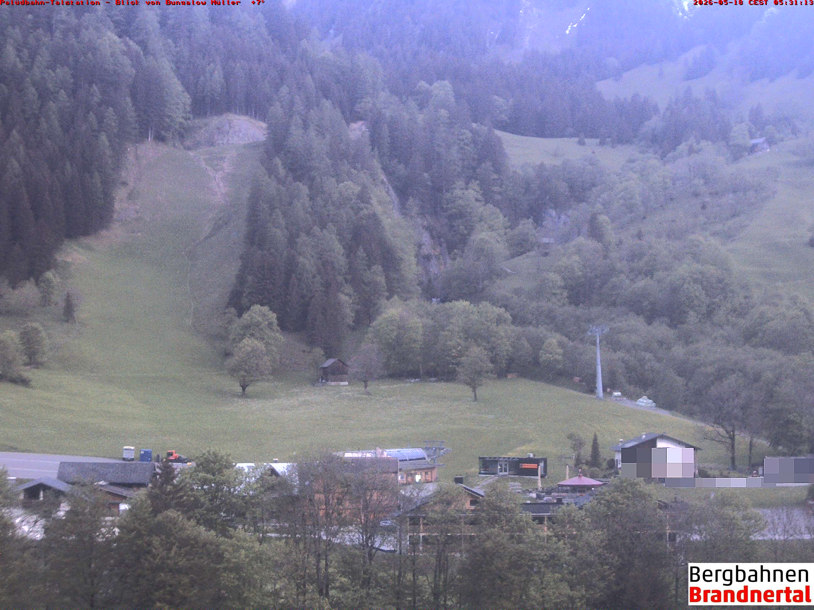 Blick auf Palüdbahn von Bungalow Müller