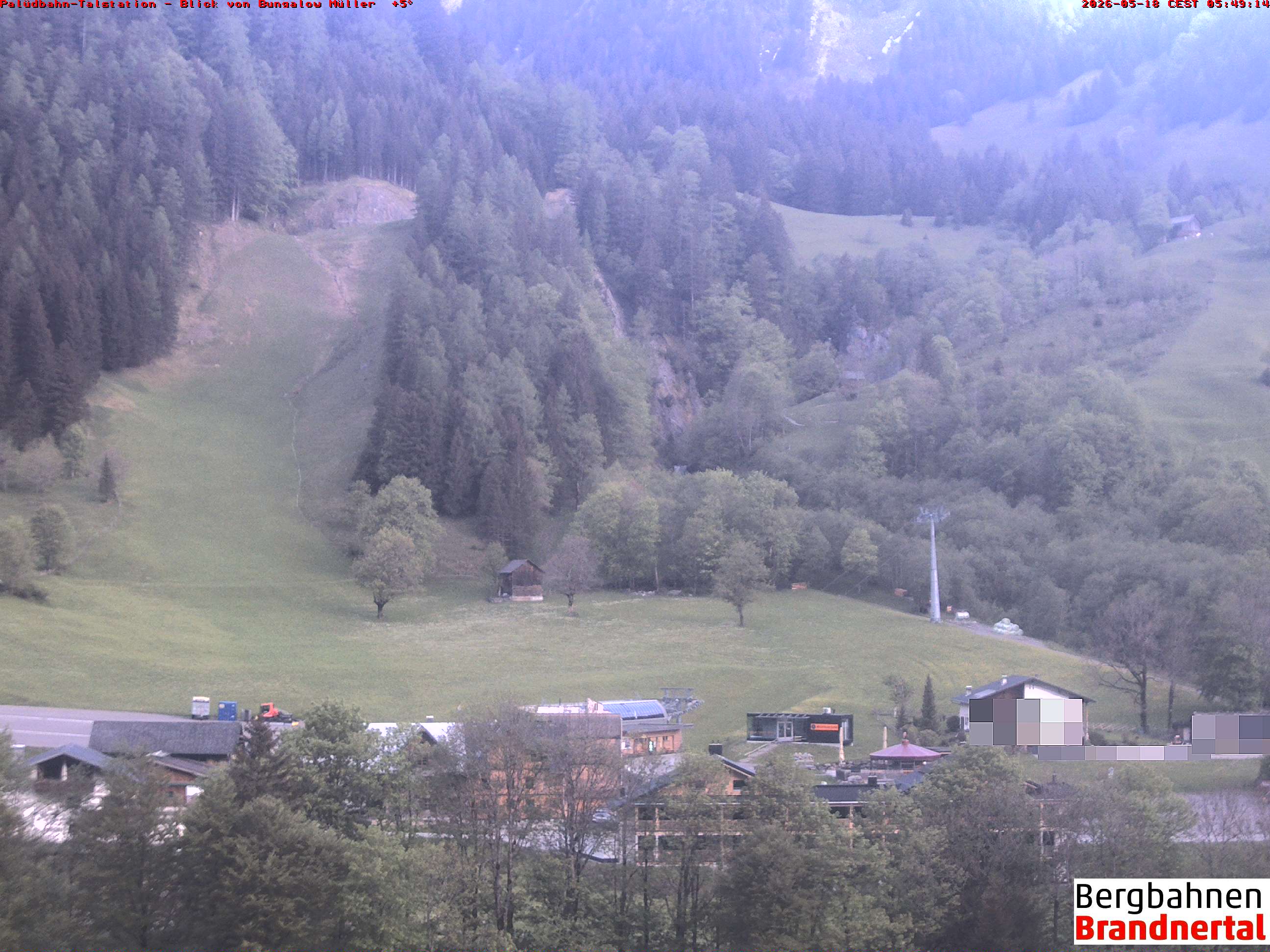 Blick auf Palüdbahn von Bungalow Müller