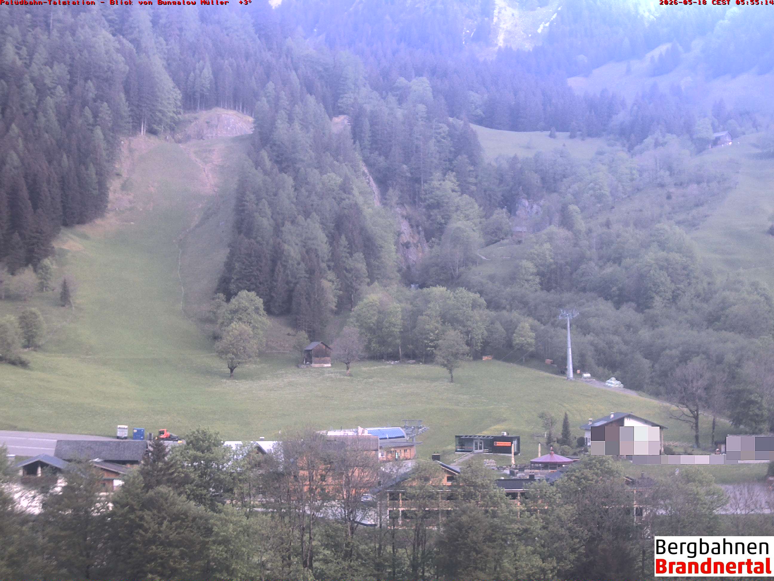 Blick auf Palüdbahn von Bungalow Müller