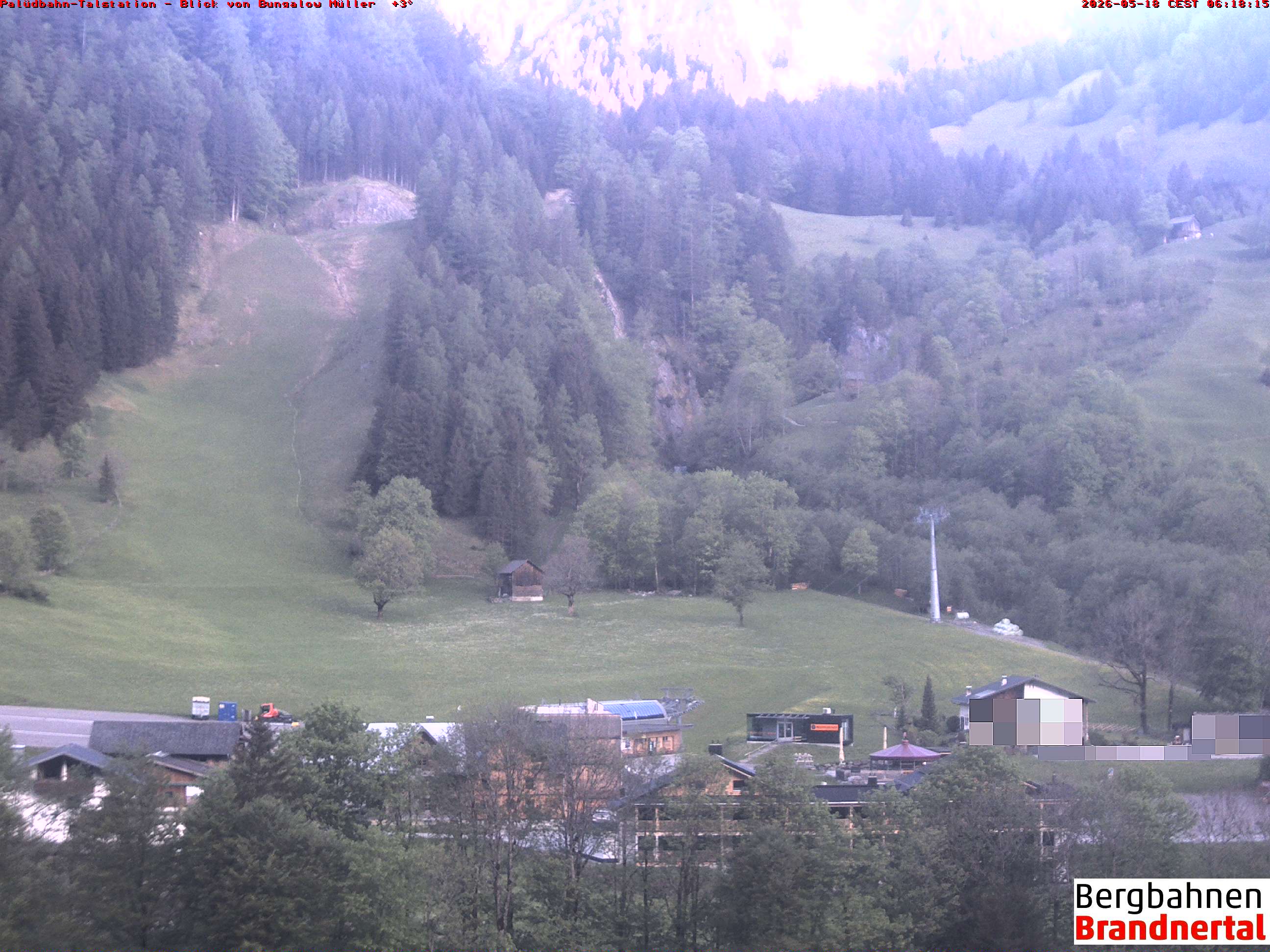 Blick auf Palüdbahn von Bungalow Müller