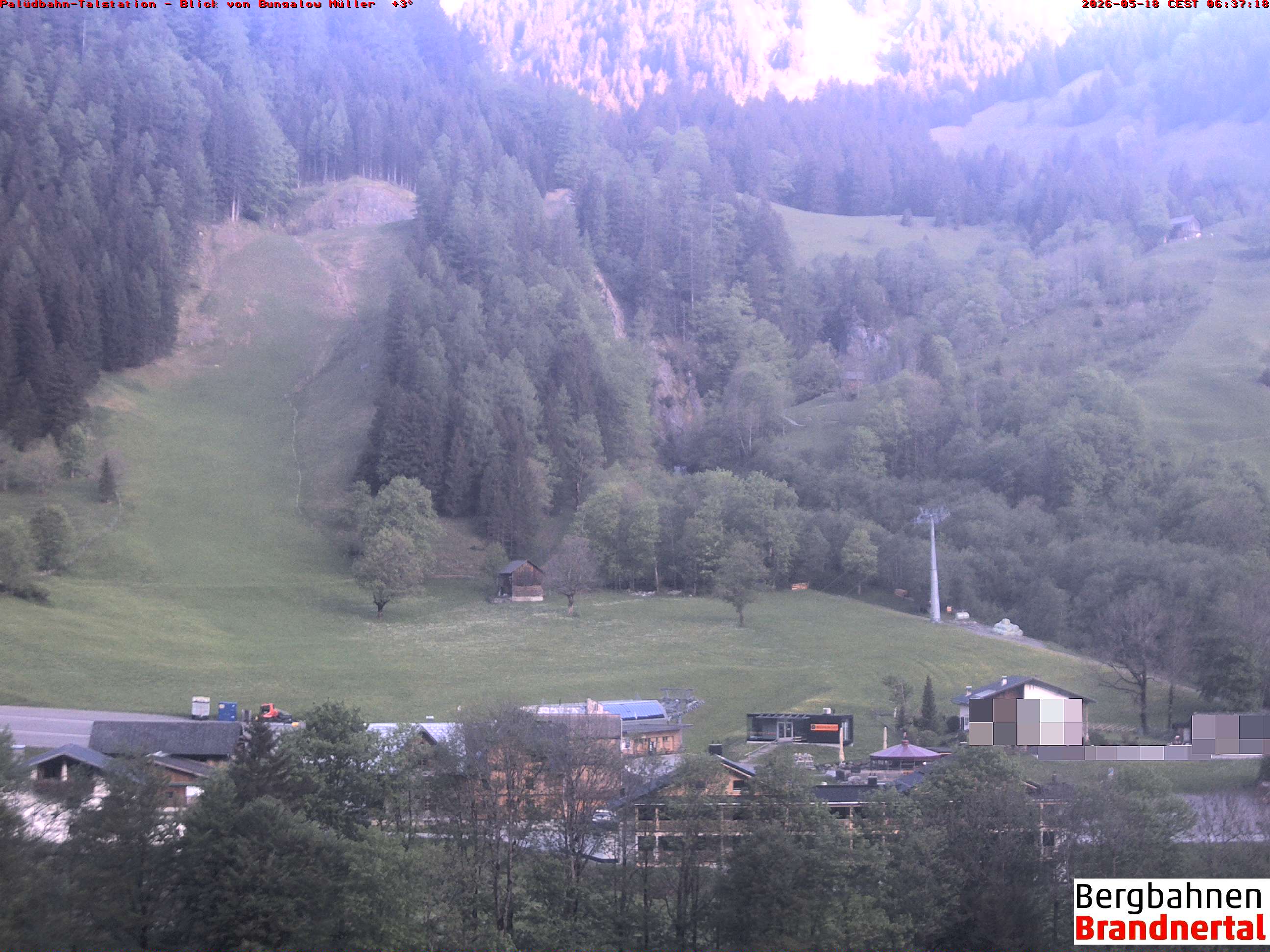 Blick auf Palüdbahn von Bungalow Müller