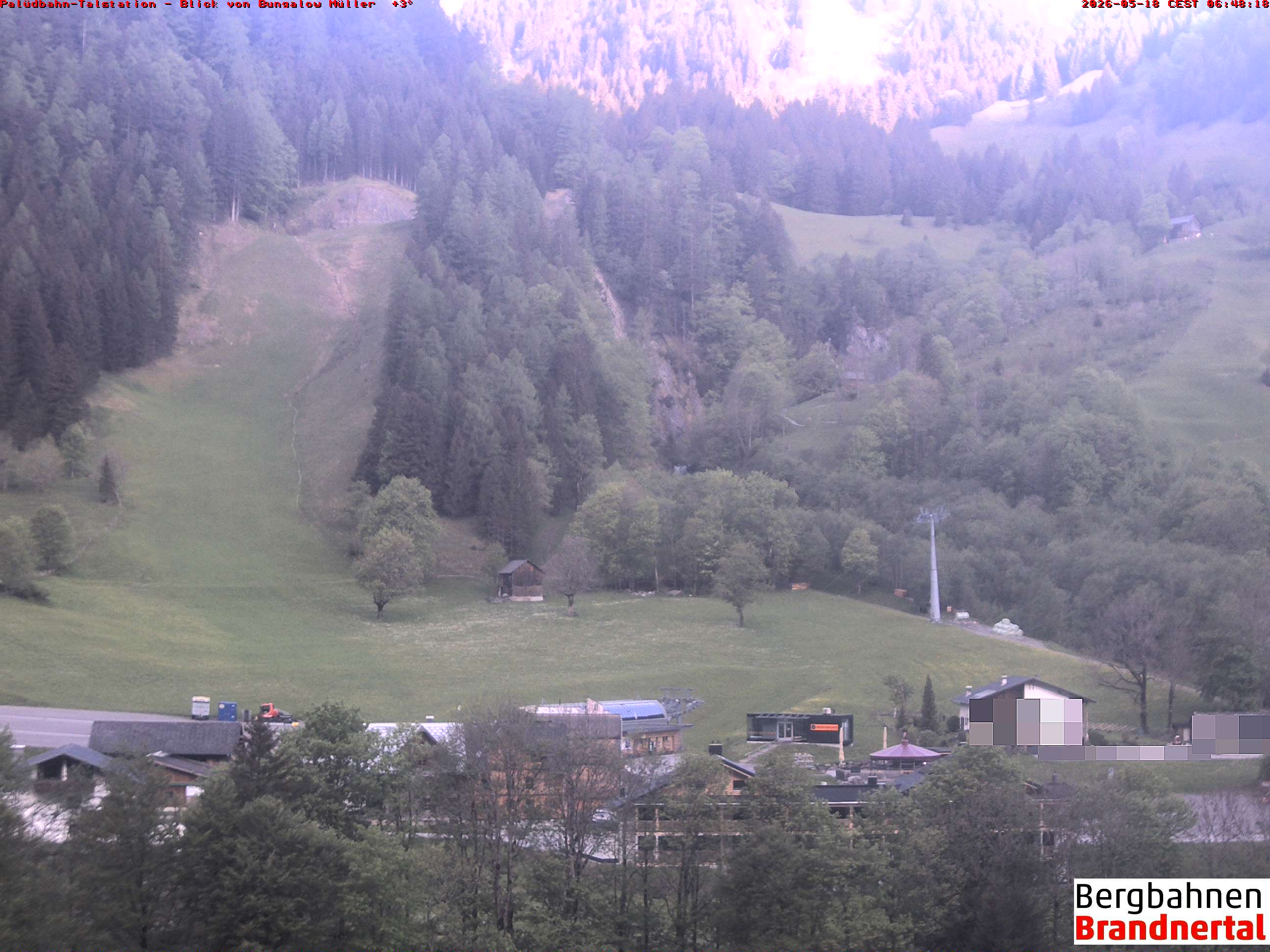 Blick auf Palüdbahn von Bungalow Müller