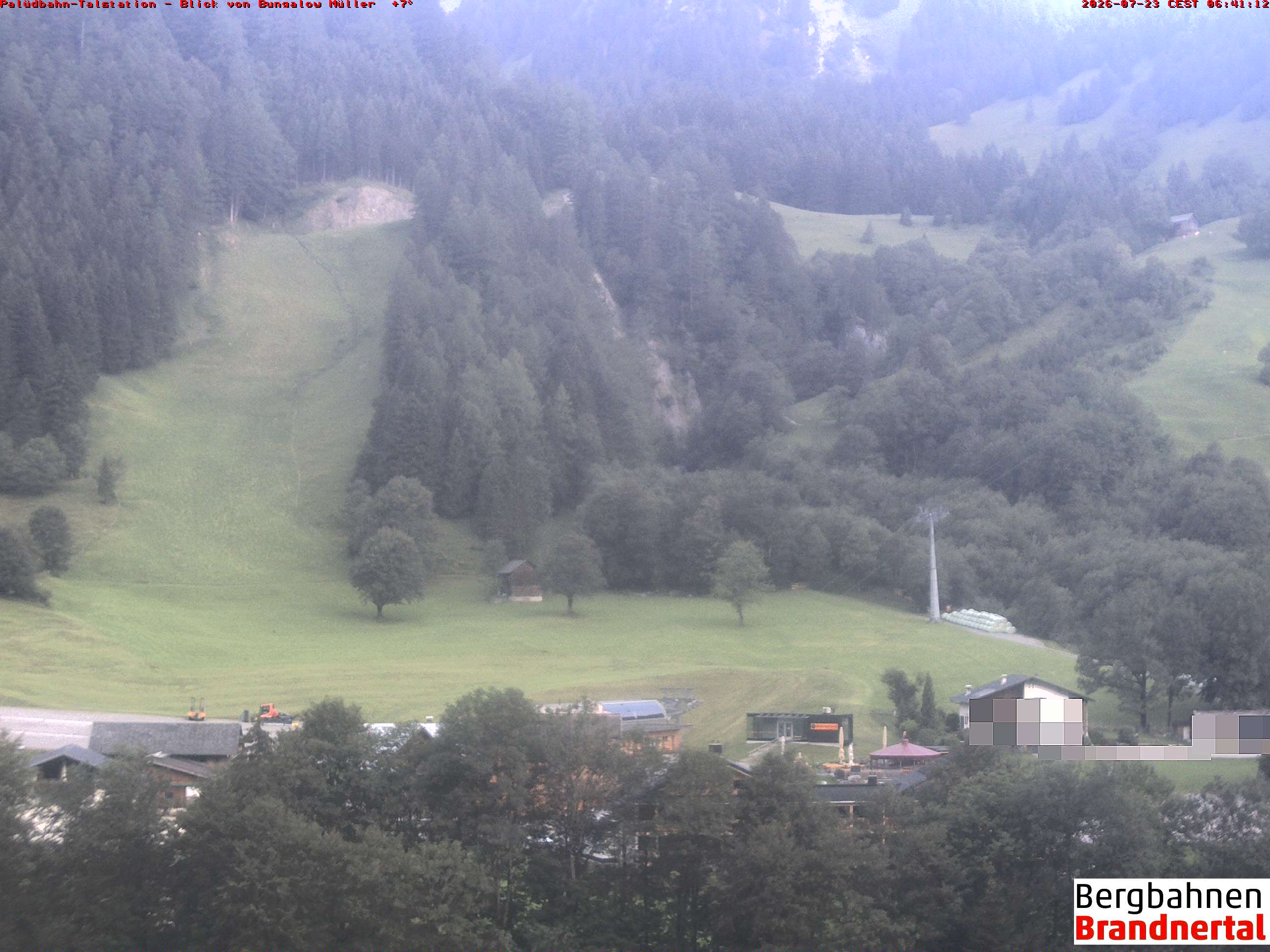 Blick auf Palüdbahn von Bungalow Müller