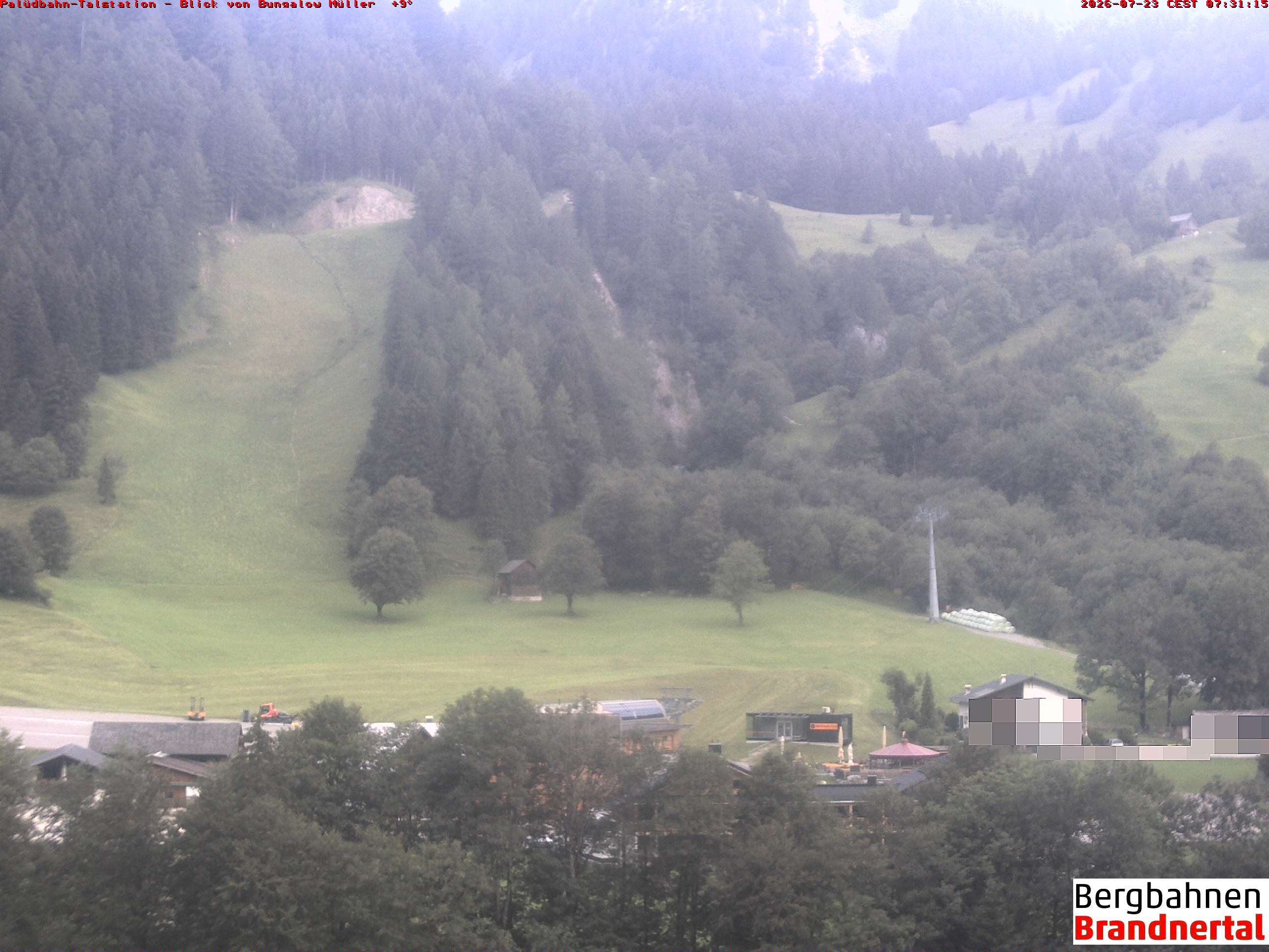 Blick auf Palüdbahn von Bungalow Müller