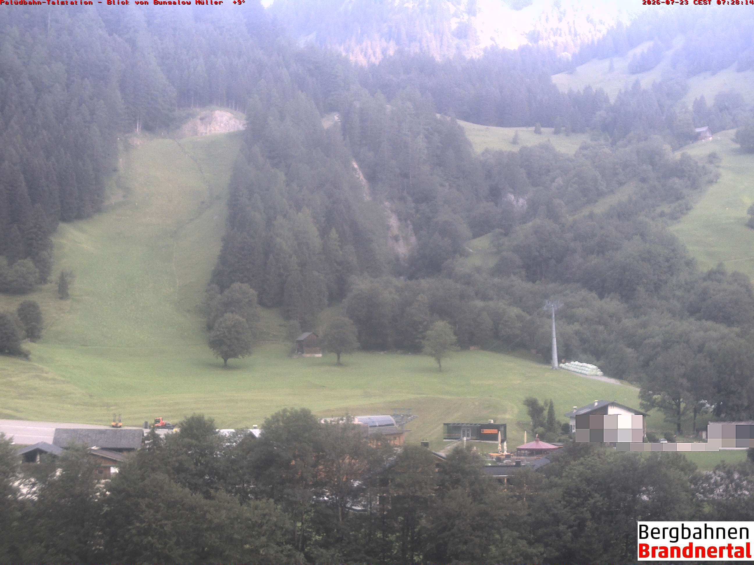Blick auf Palüdbahn von Bungalow Müller