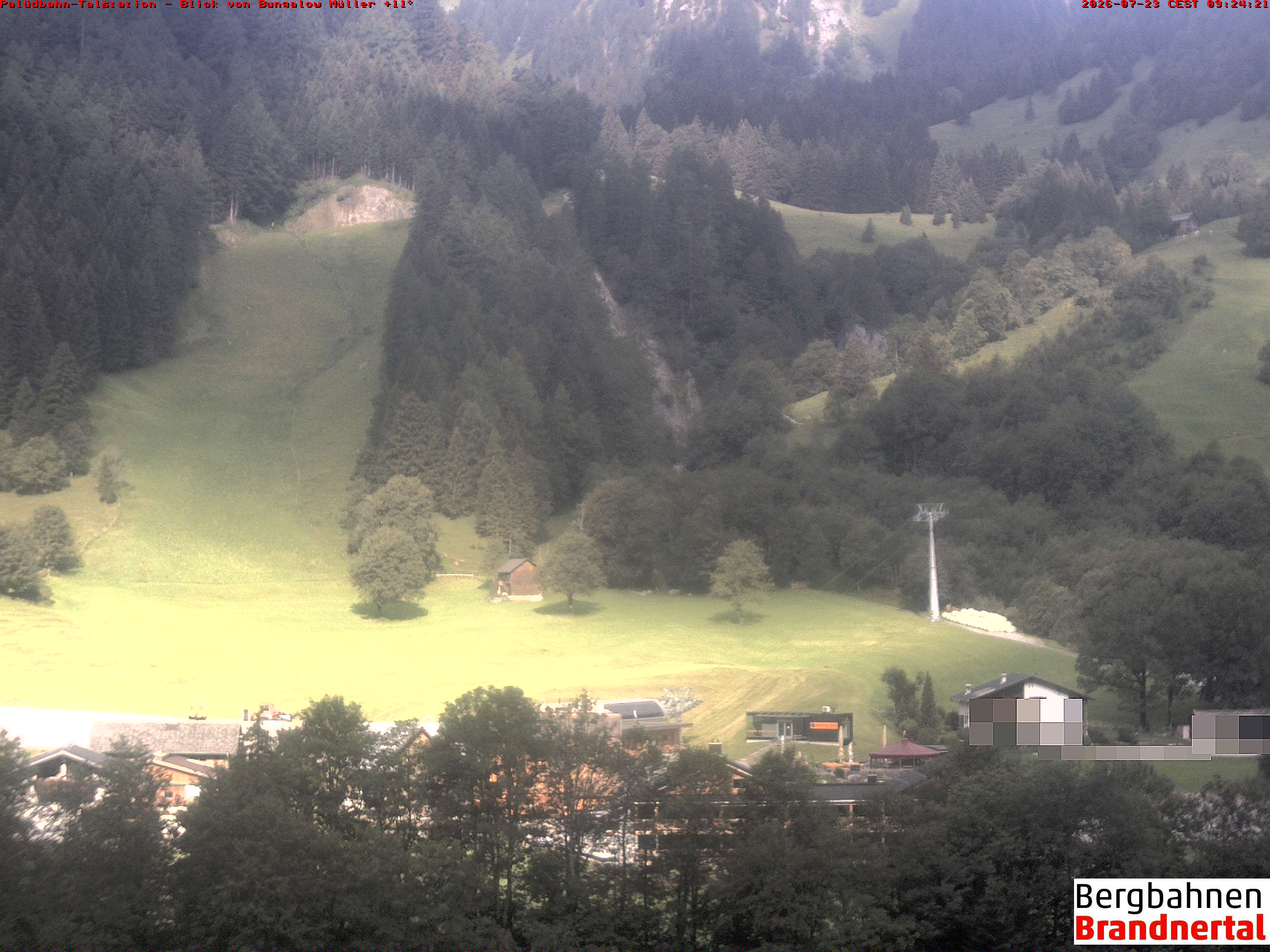 Blick auf Palüdbahn von Bungalow Müller