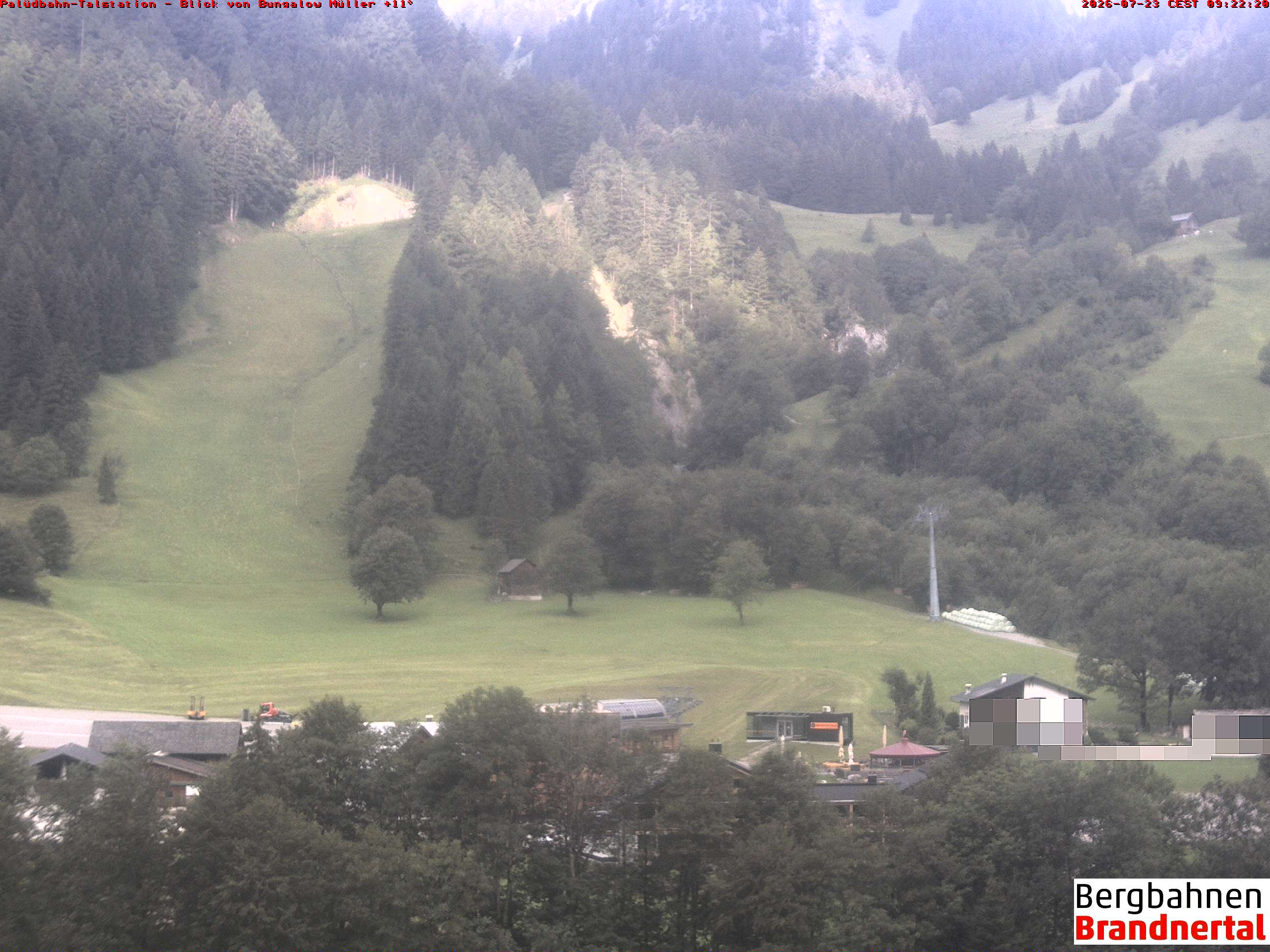 Blick auf Palüdbahn von Bungalow Müller