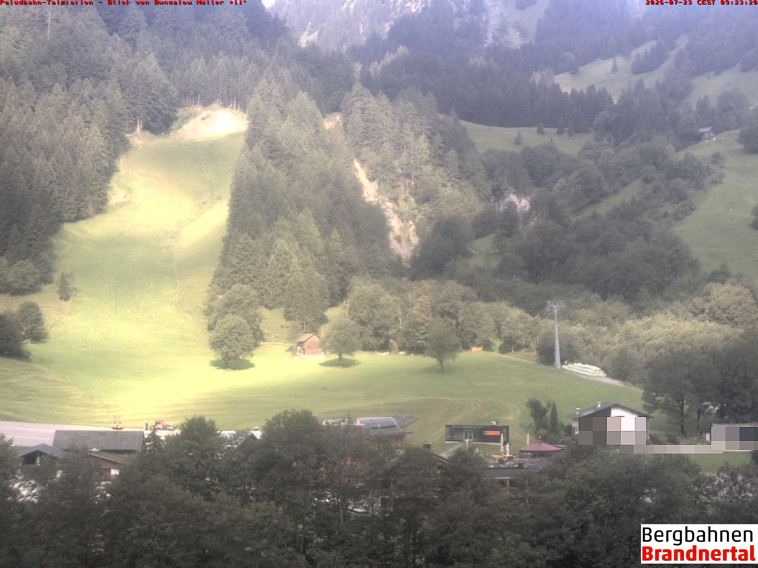 Blick auf Palüdbahn von Bungalow Müller
