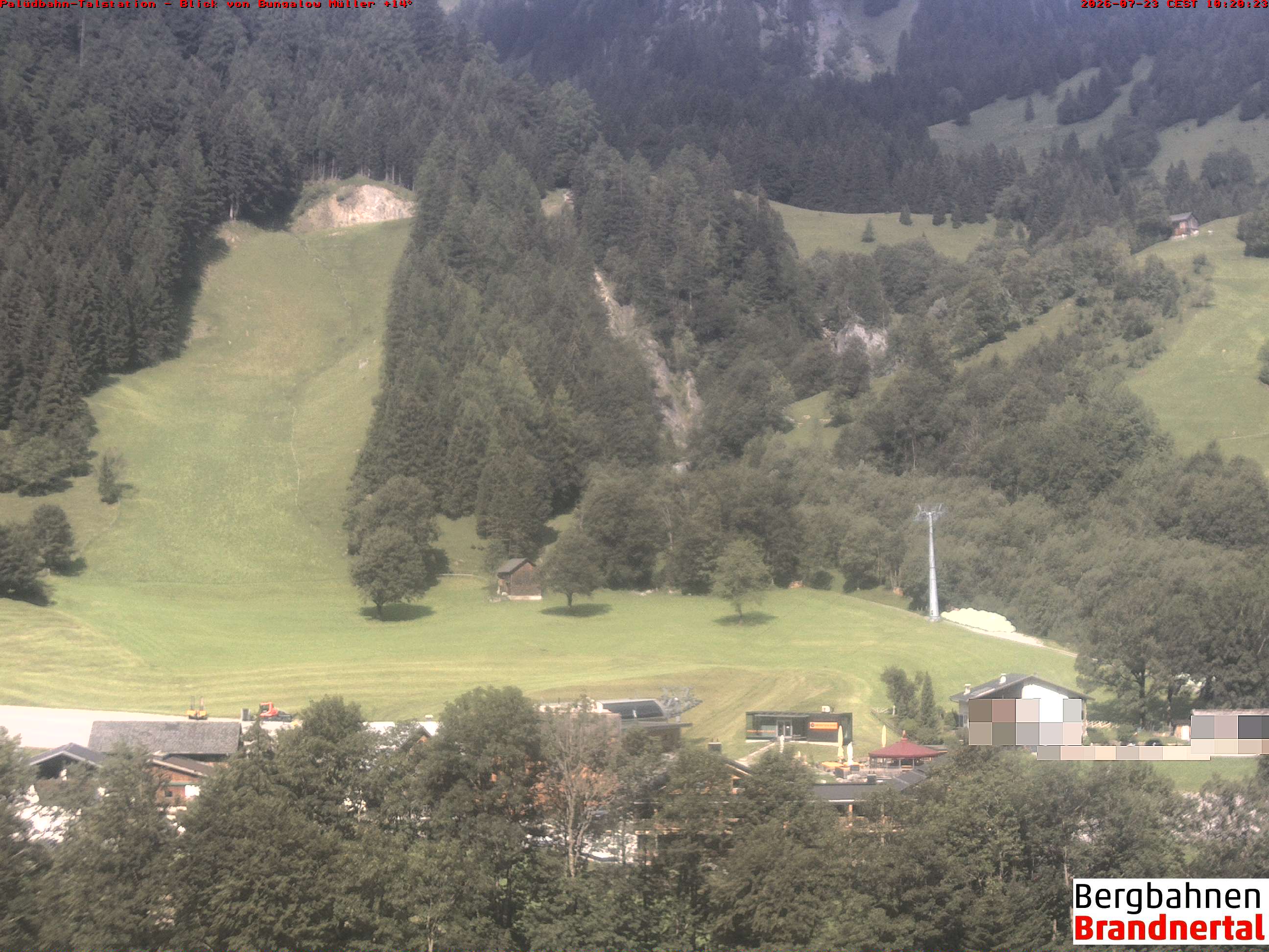 Blick auf Palüdbahn von Bungalow Müller