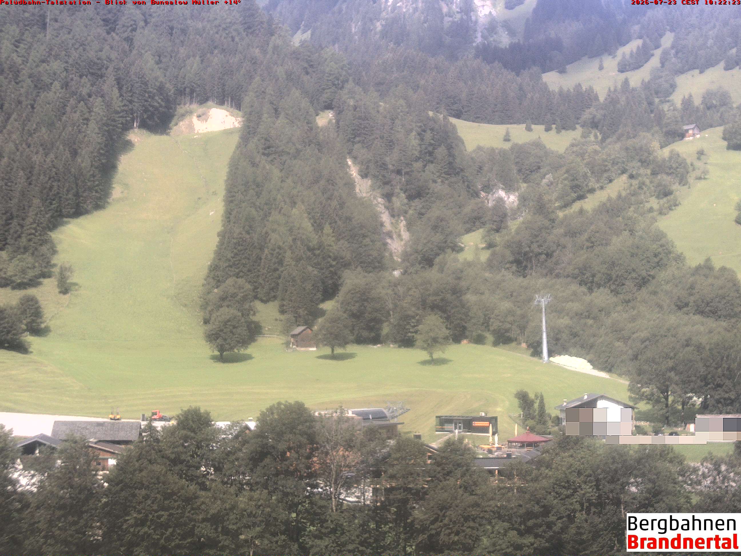 Blick auf Palüdbahn von Bungalow Müller