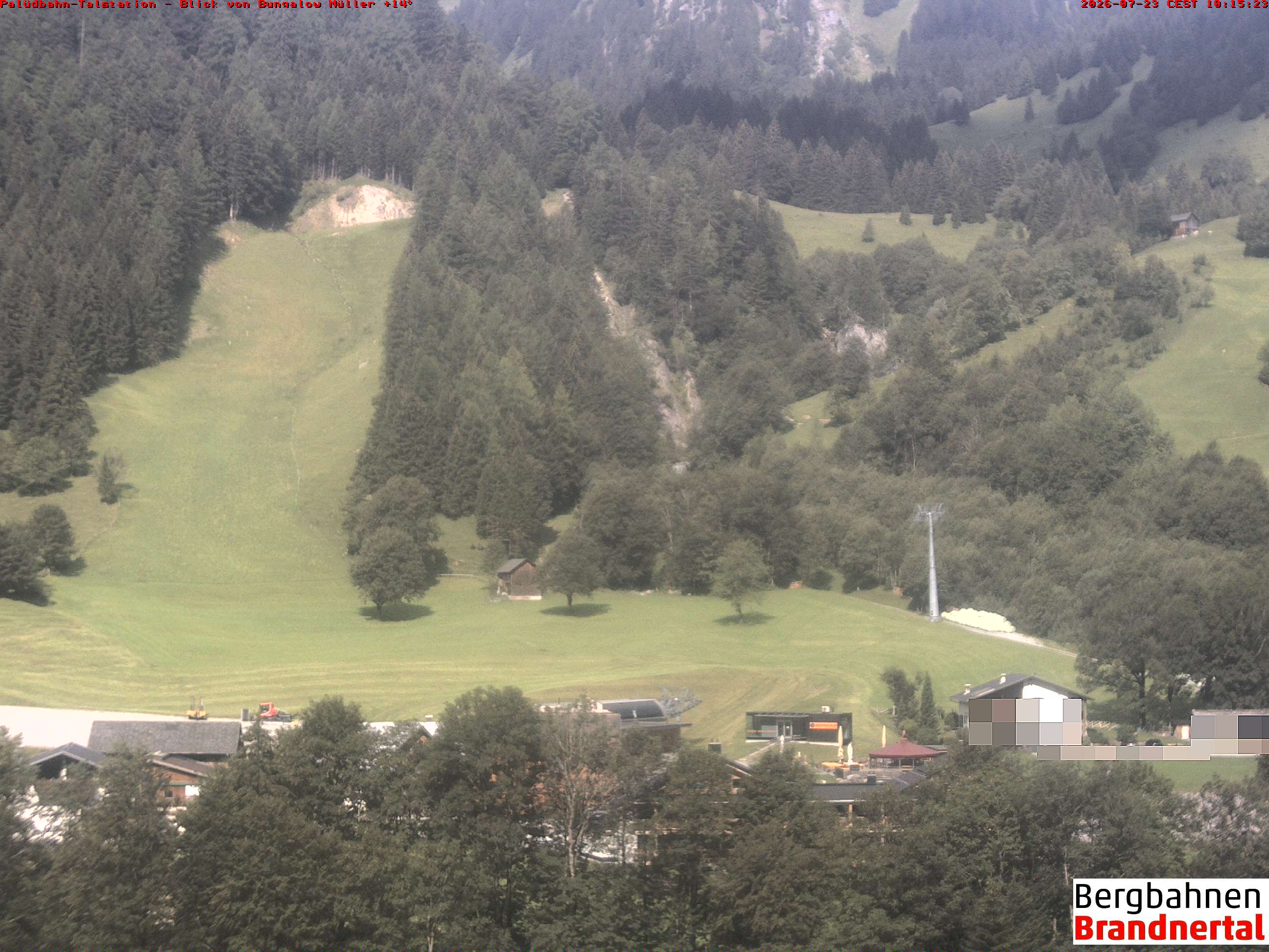 Blick auf Palüdbahn von Bungalow Müller