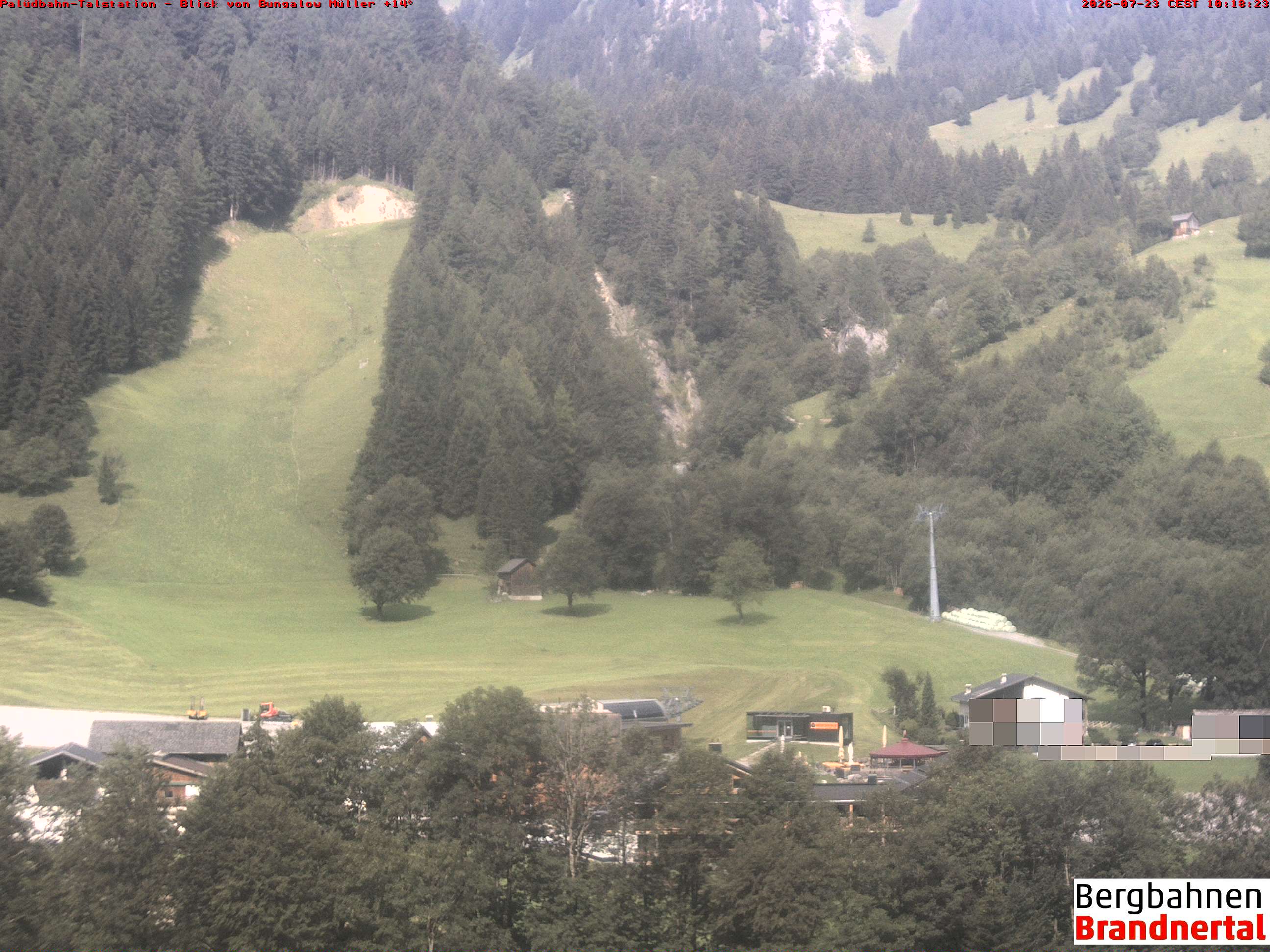Blick auf Palüdbahn von Bungalow Müller