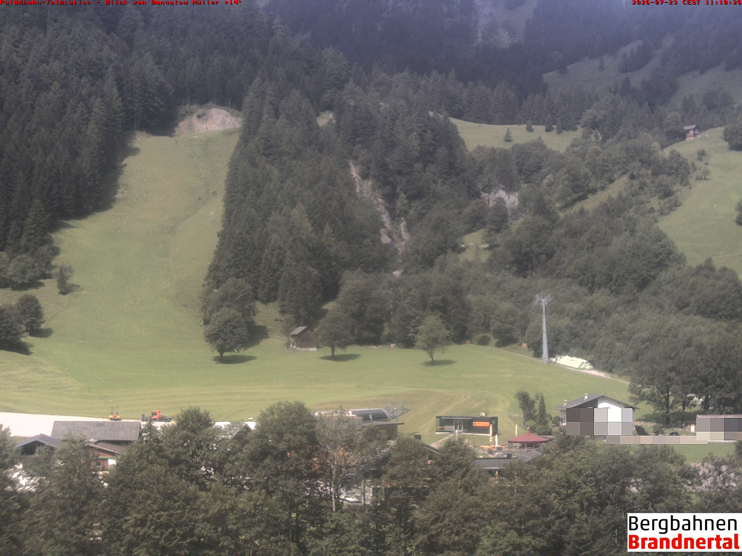 Blick auf Palüdbahn von Bungalow Müller