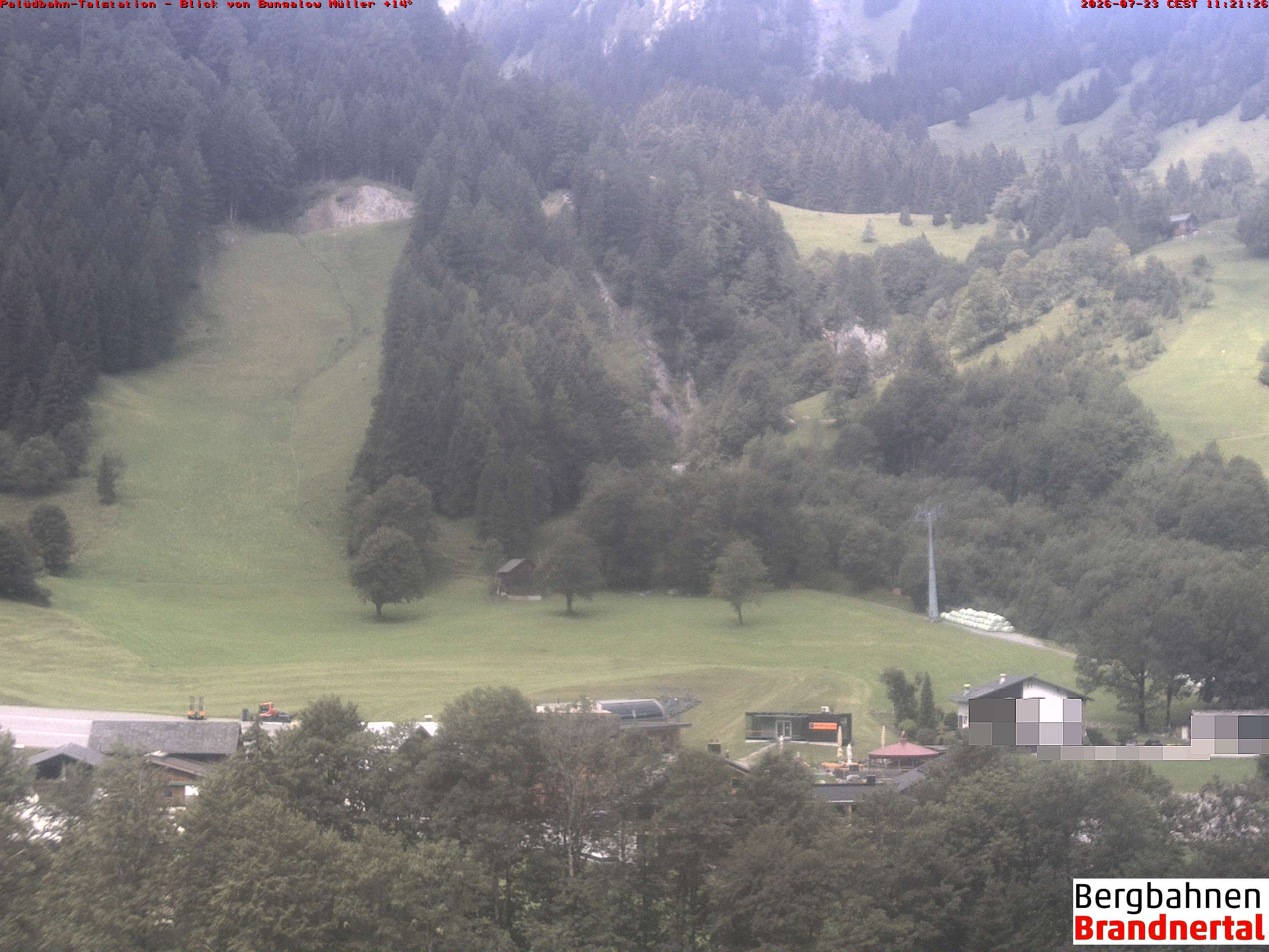 Blick auf Palüdbahn von Bungalow Müller