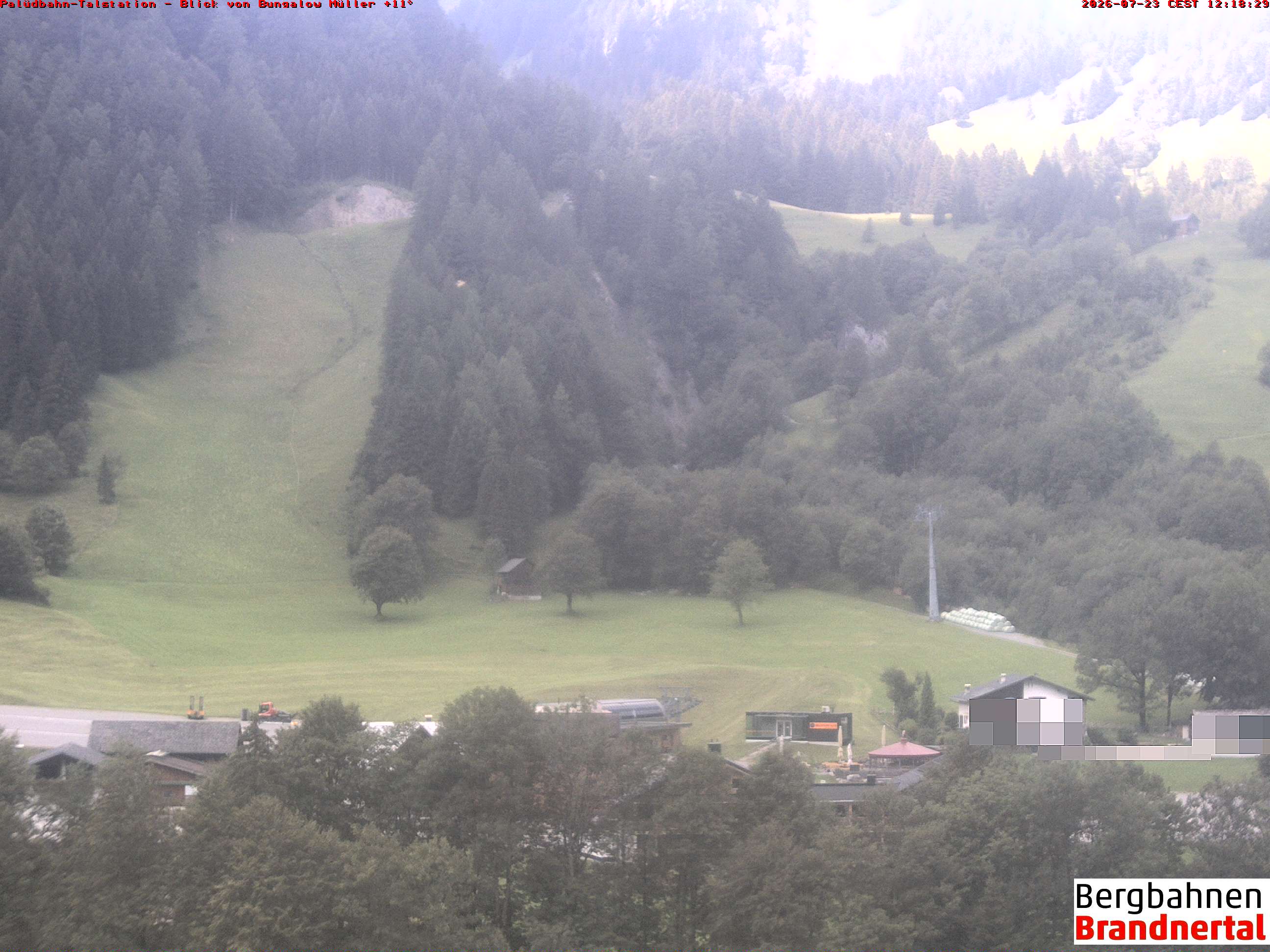 Blick auf Palüdbahn von Bungalow Müller