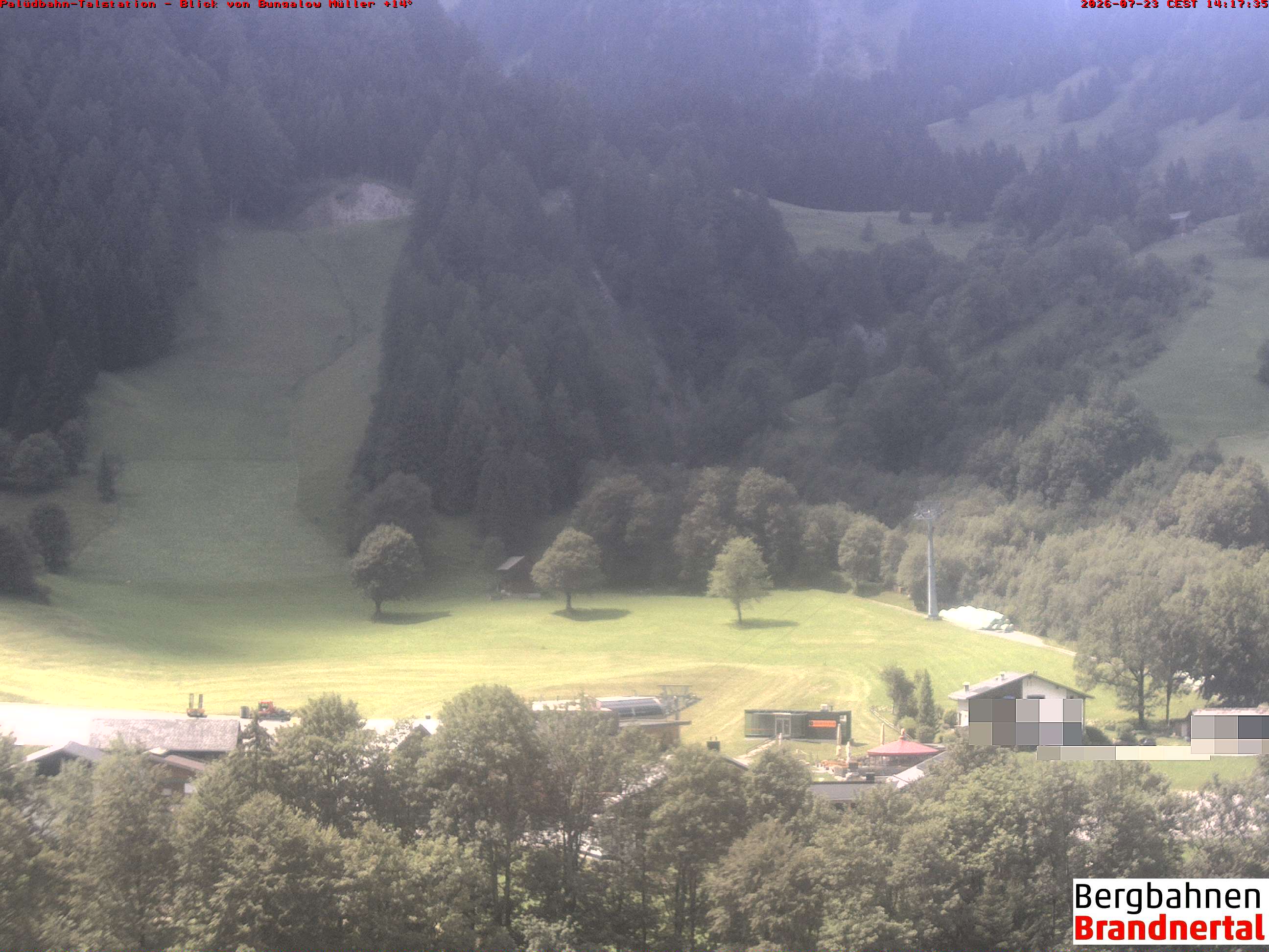 Blick auf Palüdbahn von Bungalow Müller