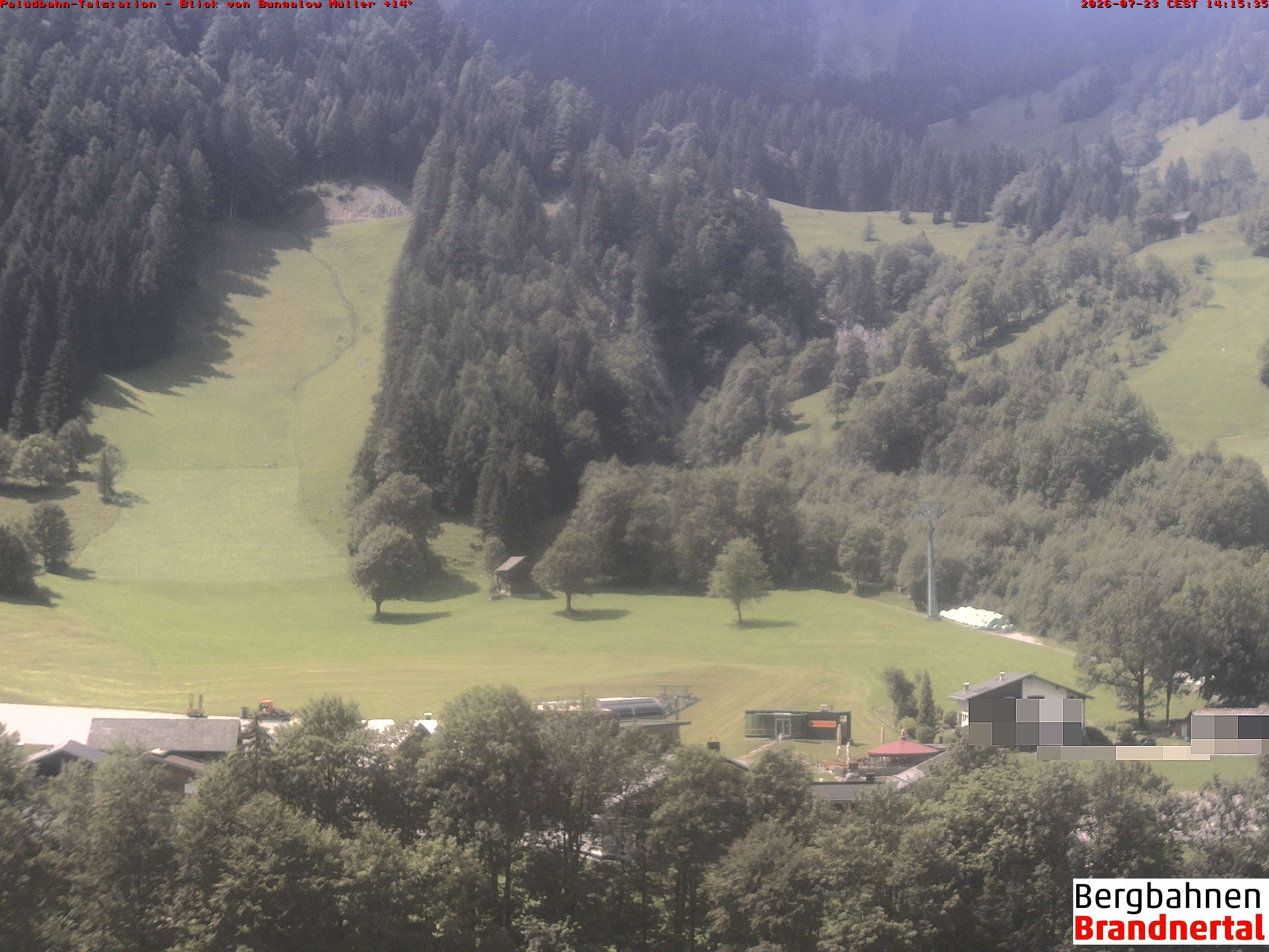 Blick auf Palüdbahn von Bungalow Müller