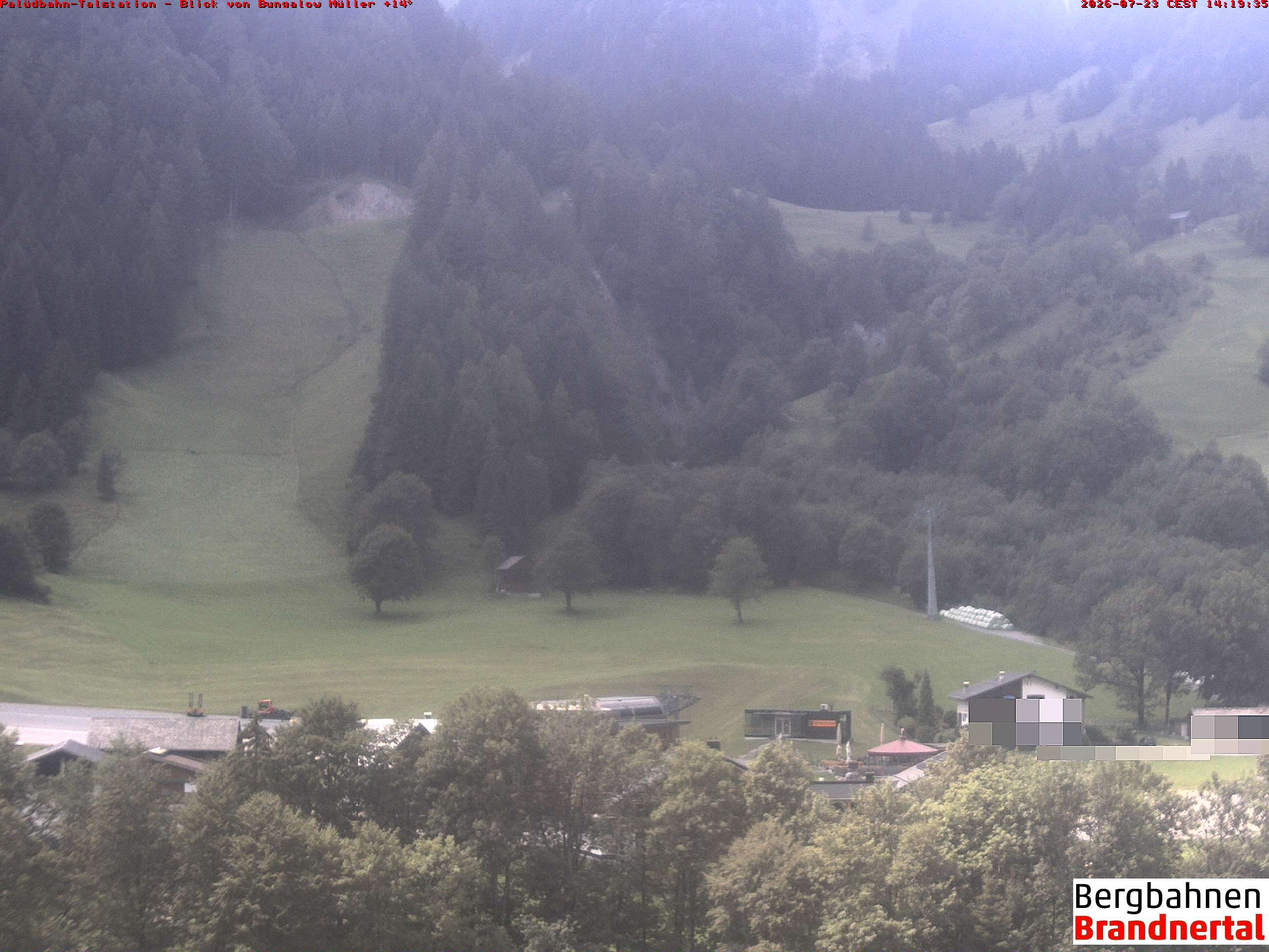 Blick auf Palüdbahn von Bungalow Müller