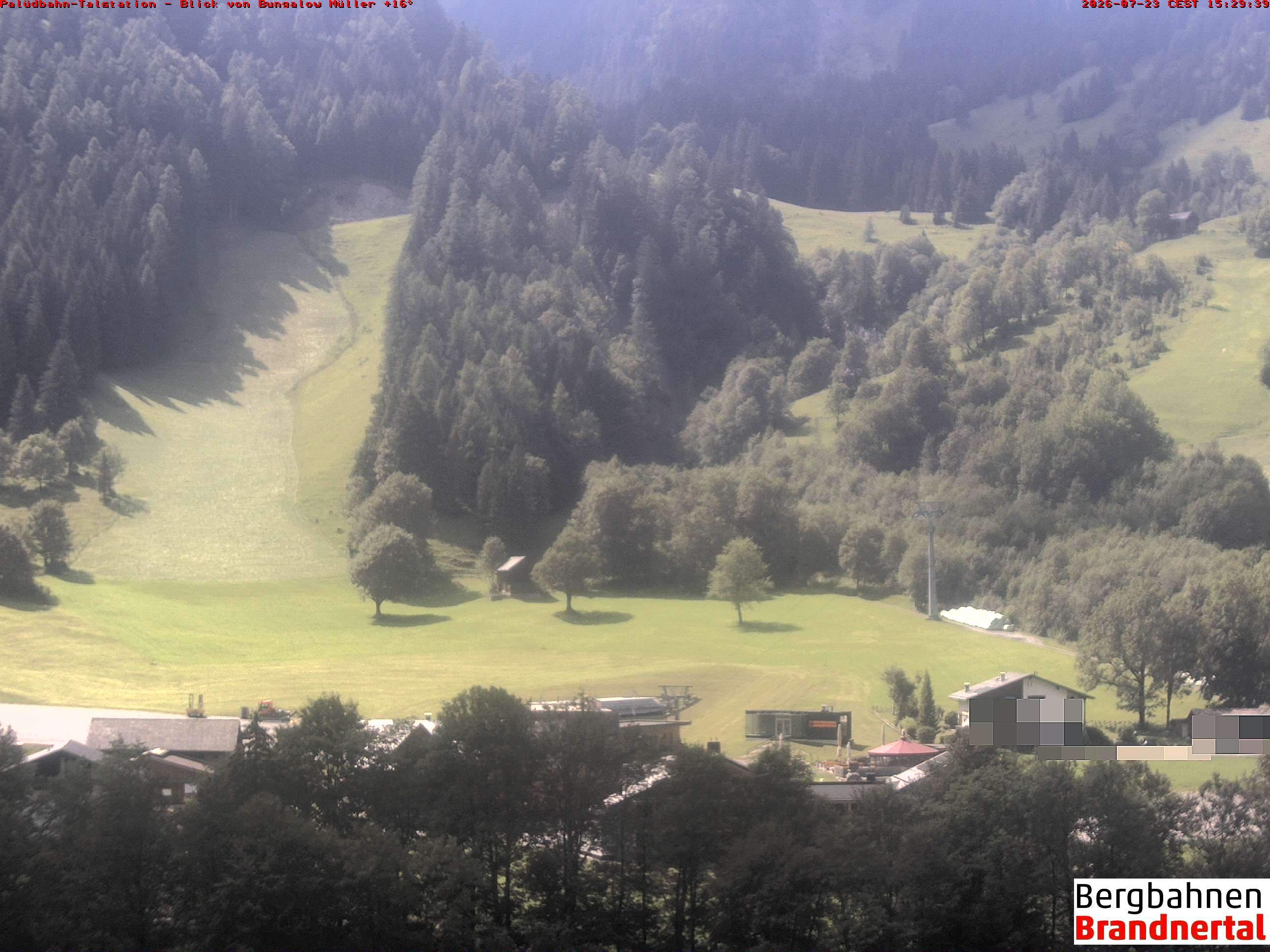 Blick auf Palüdbahn von Bungalow Müller