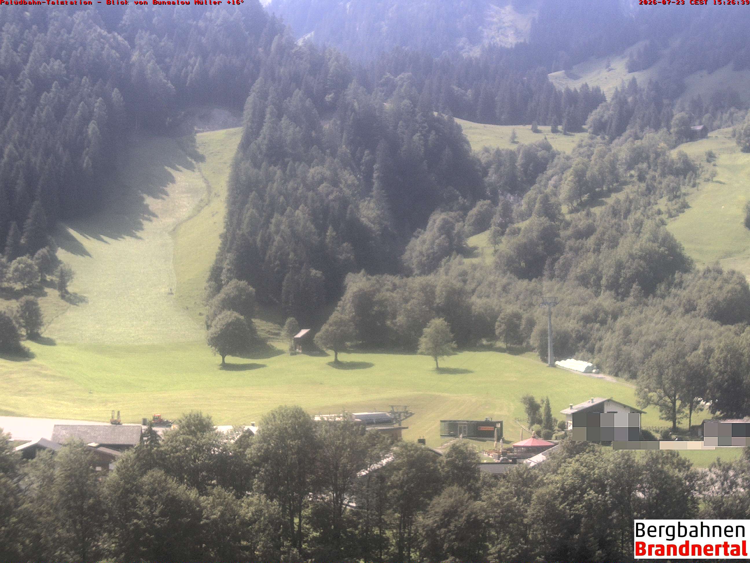 Blick auf Palüdbahn von Bungalow Müller