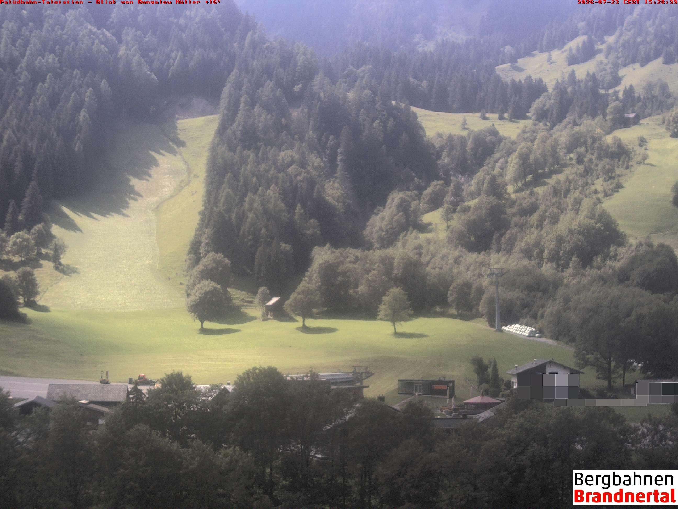 Blick auf Palüdbahn von Bungalow Müller