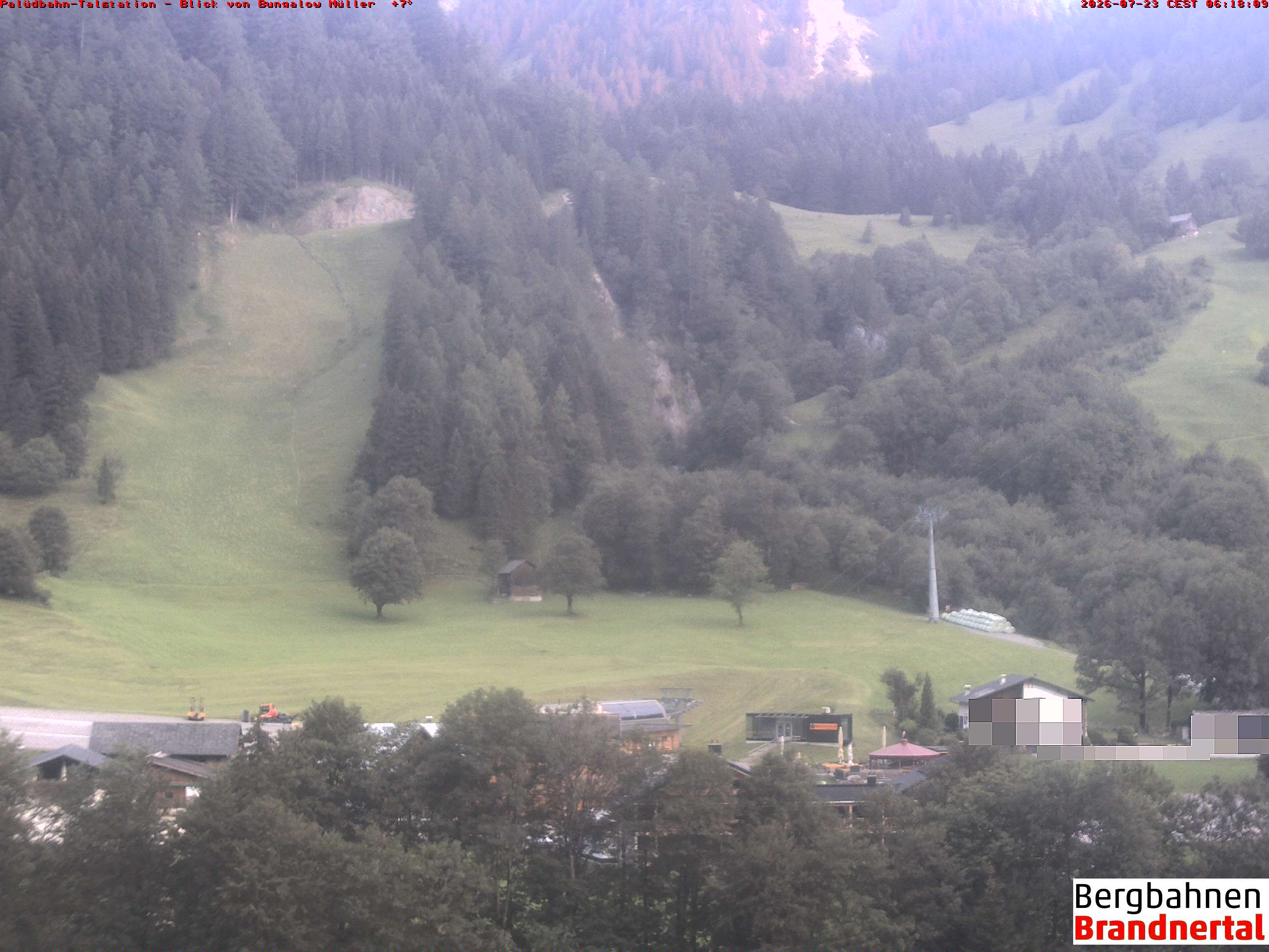 Blick auf Palüdbahn von Bungalow Müller